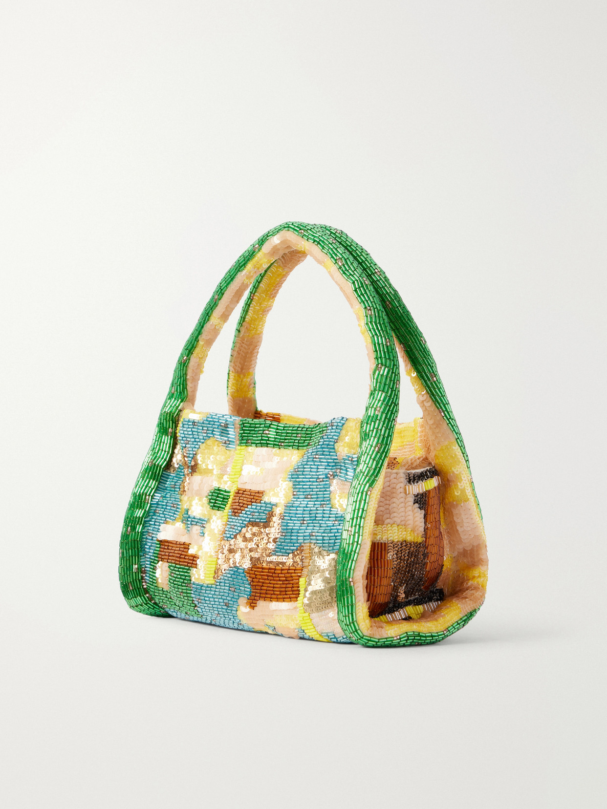 Alemais Limelight Beaded Mini Shoulder Bag In Multi
