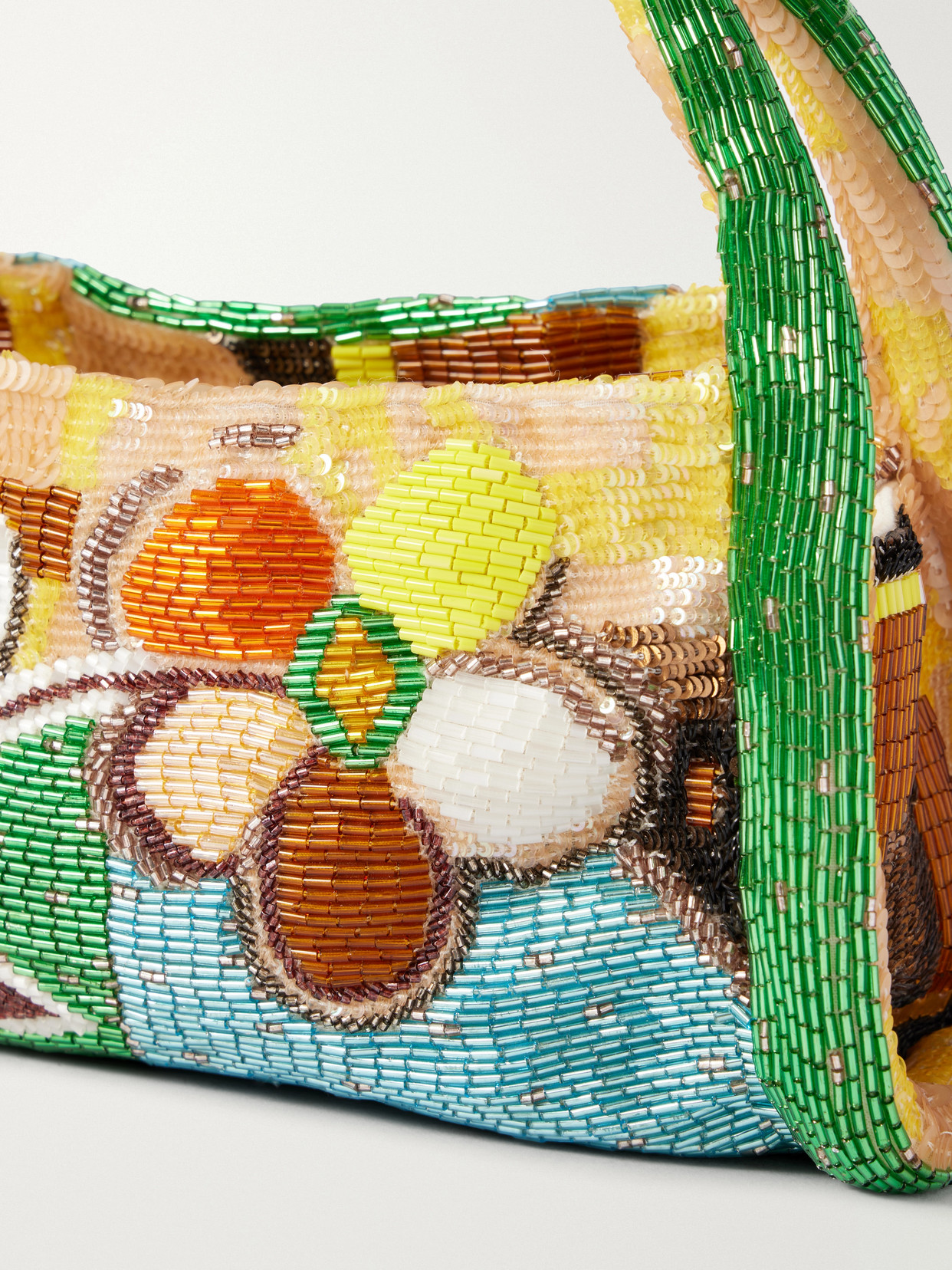 Alemais Limelight Beaded Mini Shoulder Bag In Multi