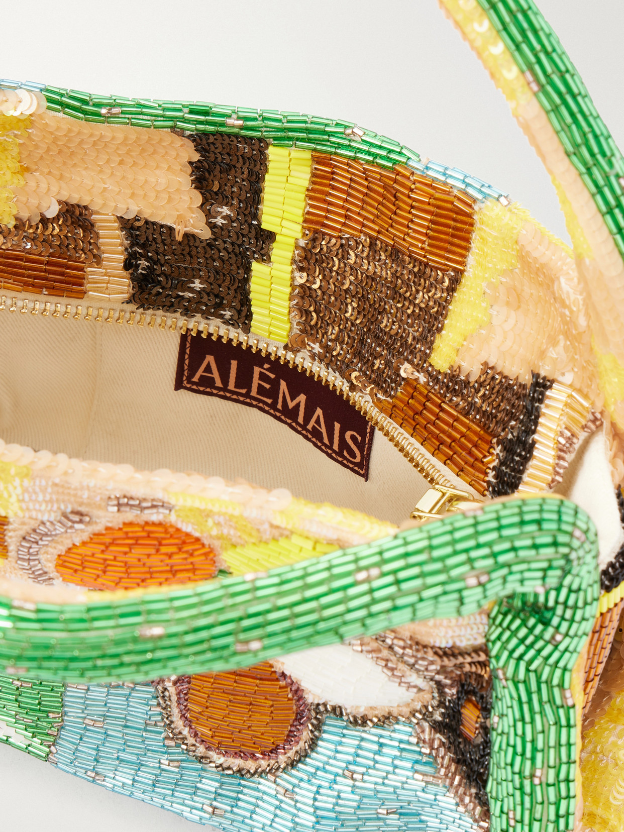 Alemais Limelight Beaded Mini Shoulder Bag In Multi
