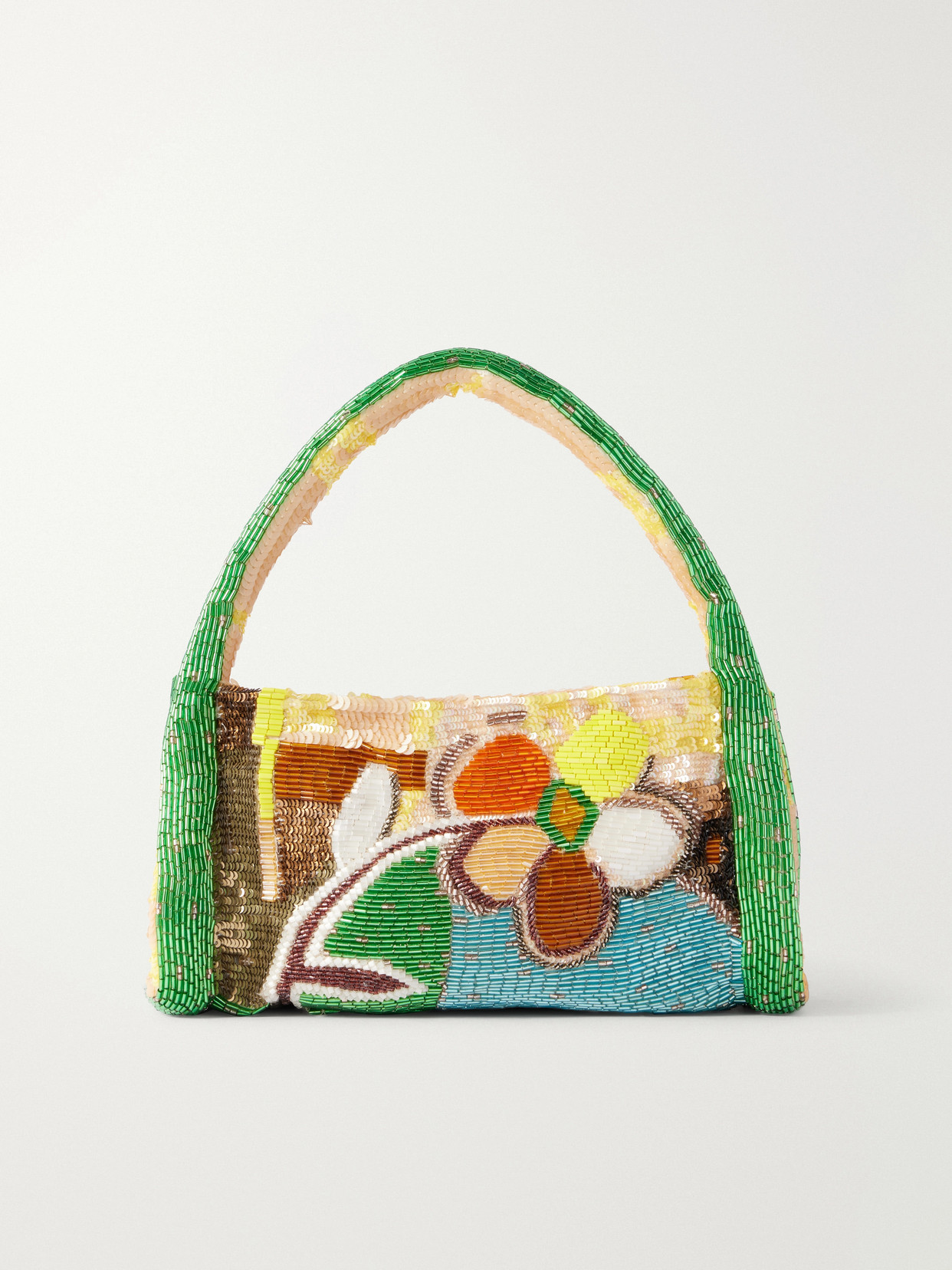 Alemais Limelight Beaded Mini Shoulder Bag In Multi