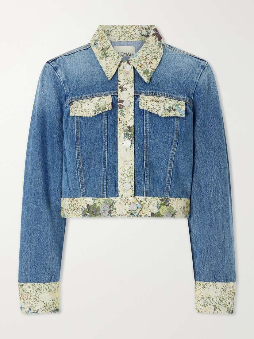 ALÉMAIS Marcel Printed Denim Jacket