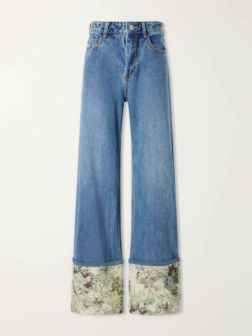 ALÉMAIS Marcel Printed Straight-leg Jeans