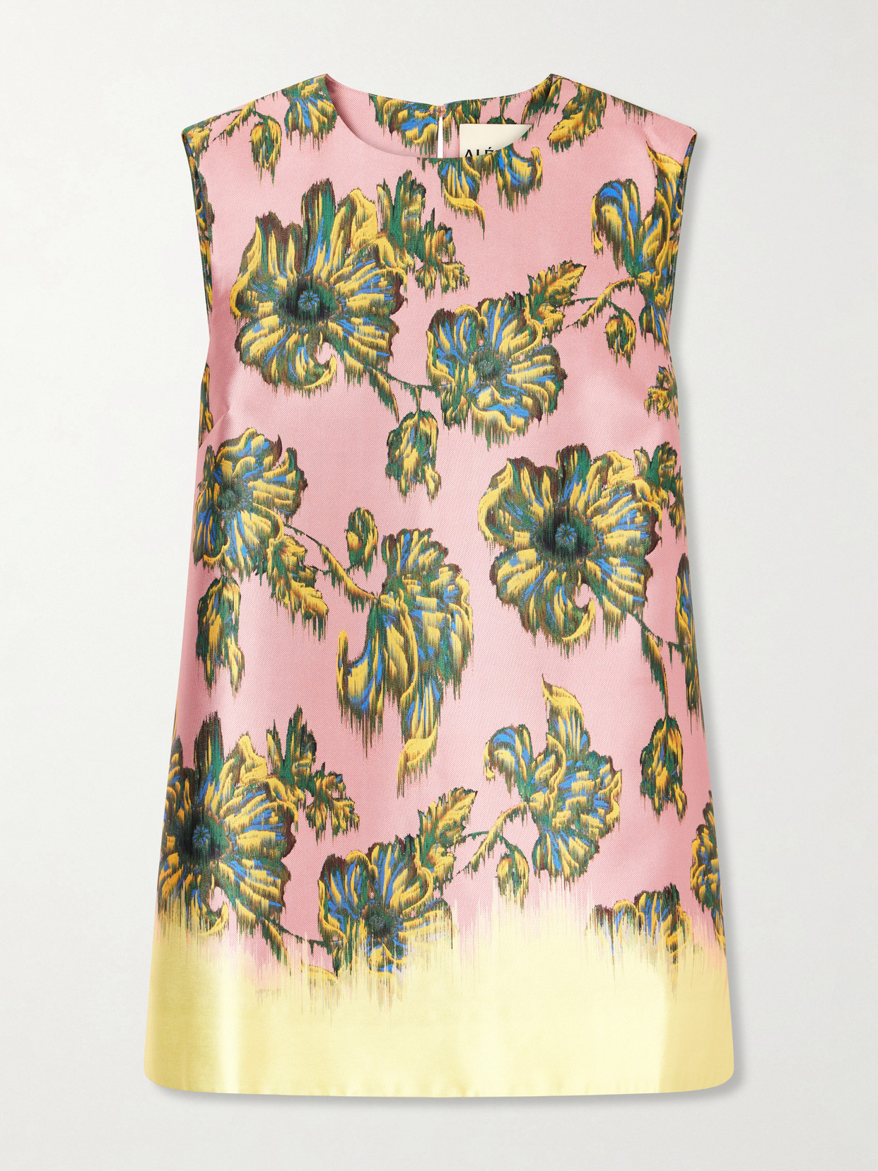 Alemais Faye Floral-print Twill Top In Pink