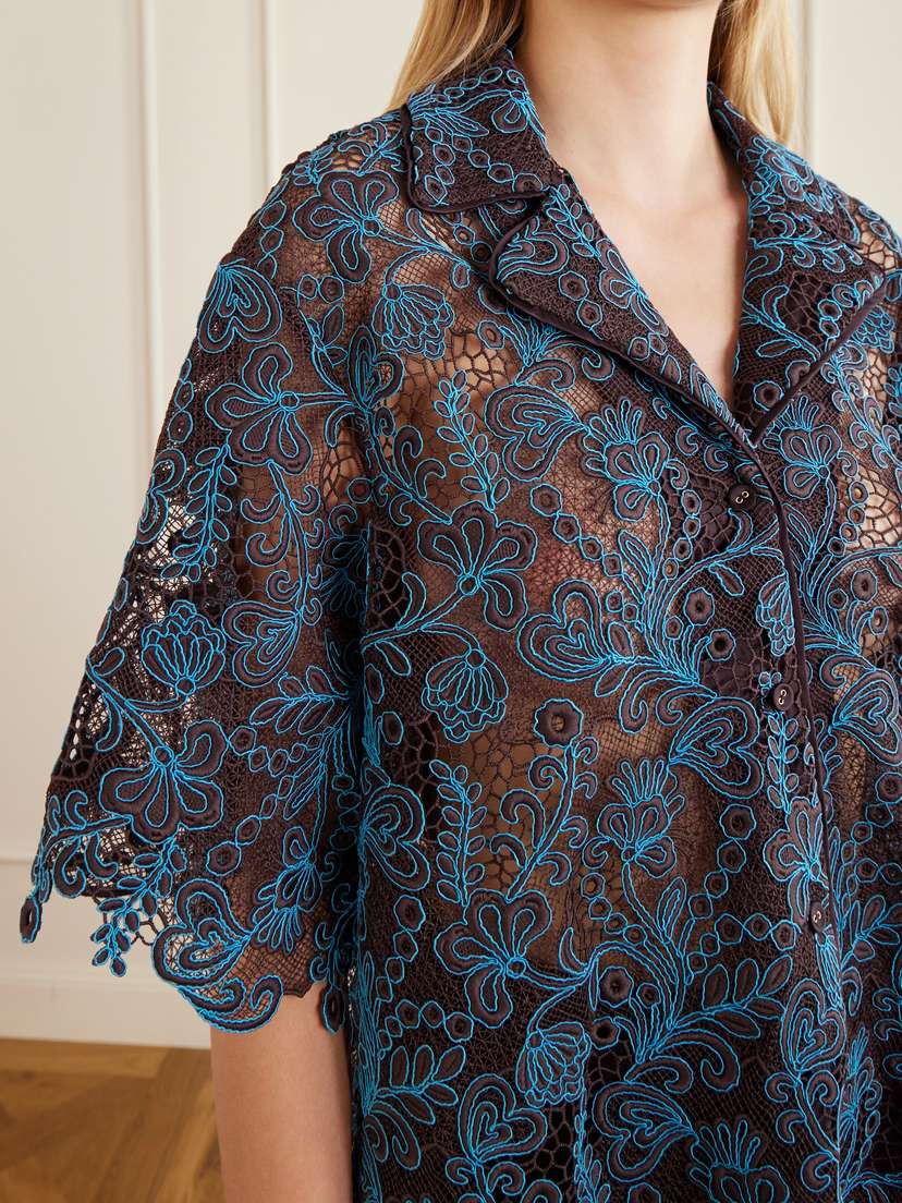 ALÉMAIS Francine Guipure Lace Shirt | Thumbnail 4 ALÉMAIS Francine Guipure Lace Shirt | Thumbnail 4