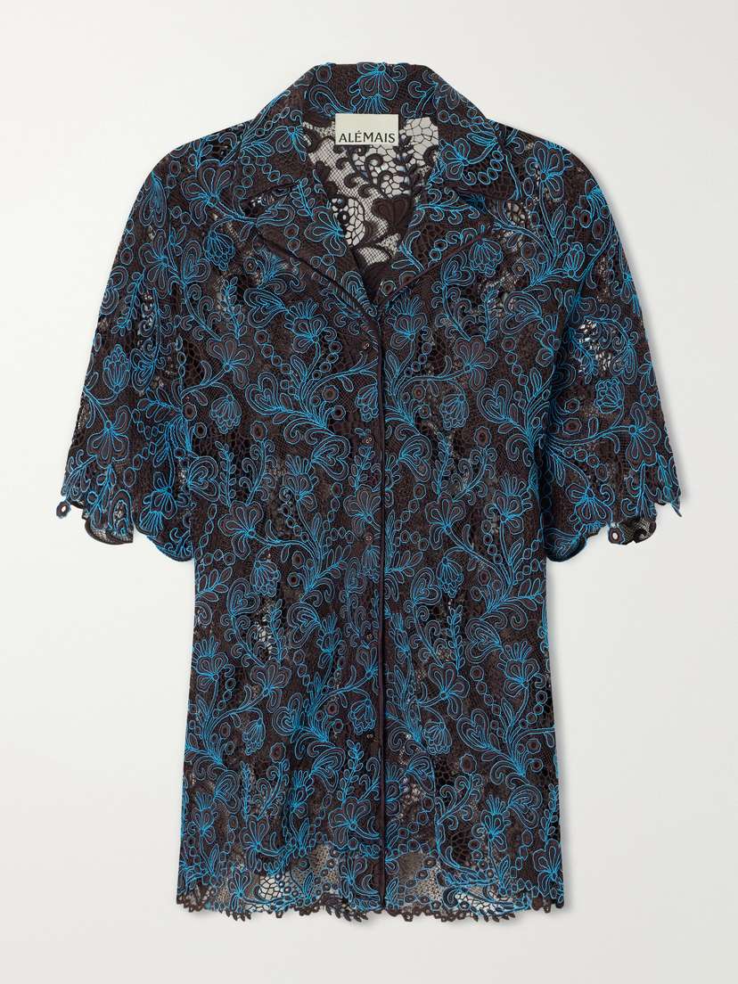ALÉMAIS Francine Guipure Lace Shirt