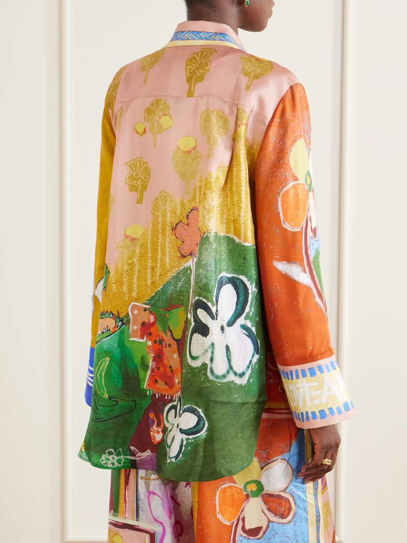 ALÉMAIS Mlak Printed Silk-twill Shirt | Thumbnail 4 ALÉMAIS Mlak Printed Silk-twill Shirt | Thumbnail 4