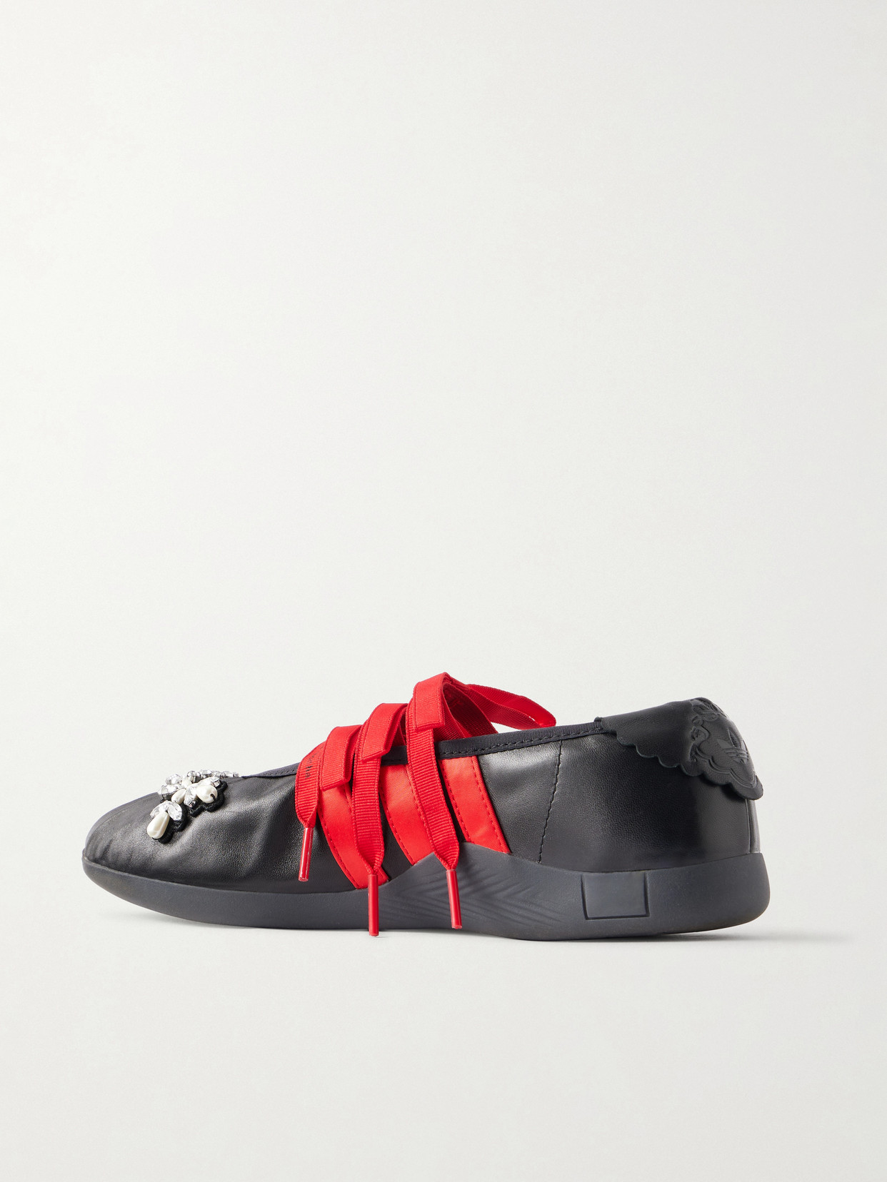 + Adidas Originals Taekwondo Ballerina Embellished Pleated Flats