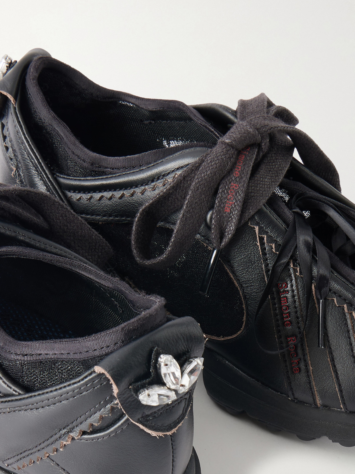 + Adidas Originals Clima Embellished Lace-Trimmed Sneakers