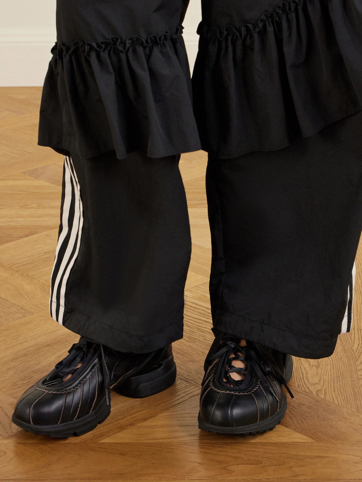 + Adidas Originals Clima Embellished Lace-Trimmed Sneakers