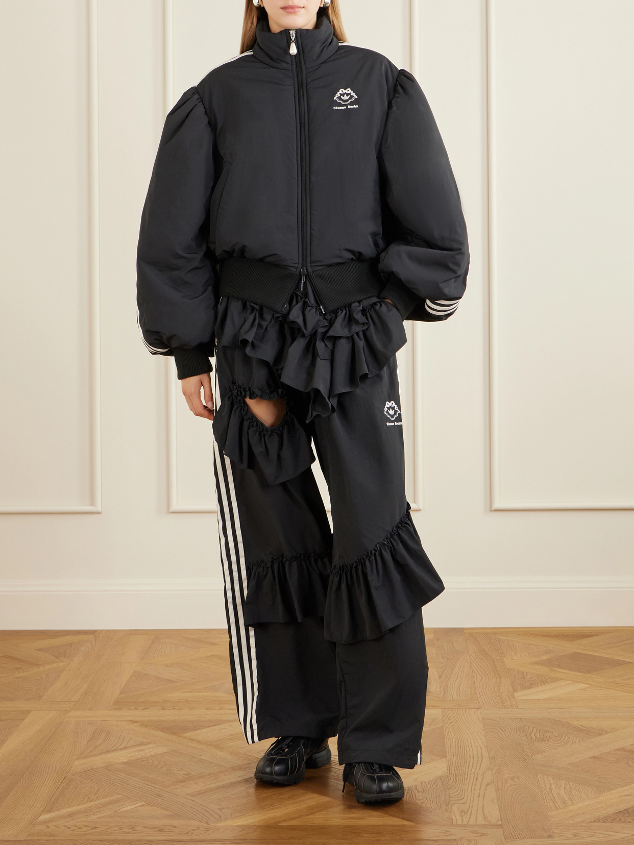 + Adidas Originals Clima Embellished Lace-Trimmed Sneakers