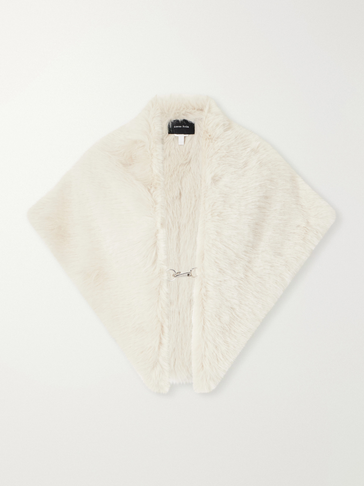 Simone Rocha Plush Scarf In White