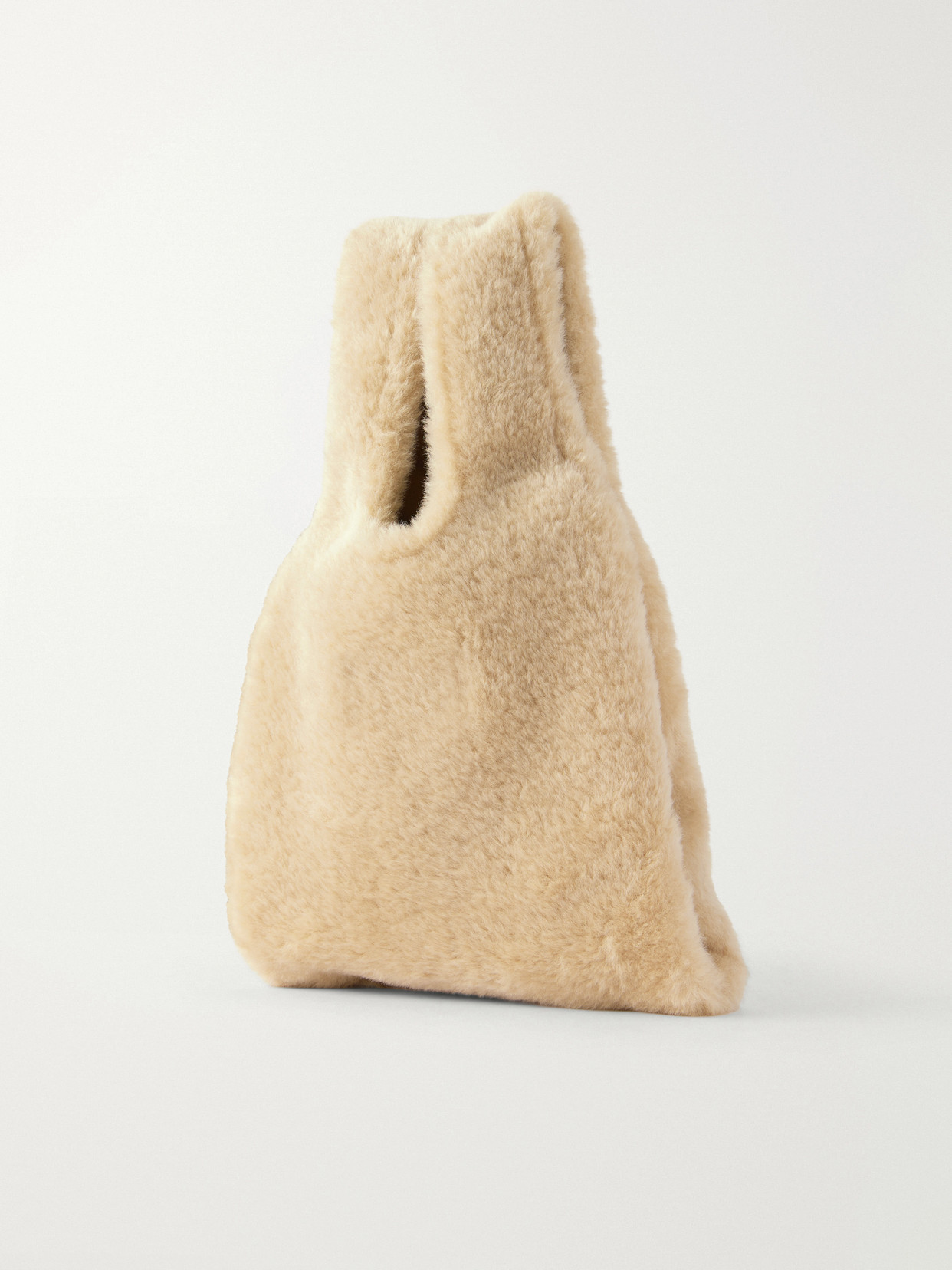 Simone Rocha Shearling-effect Shoulder Bag In Multi