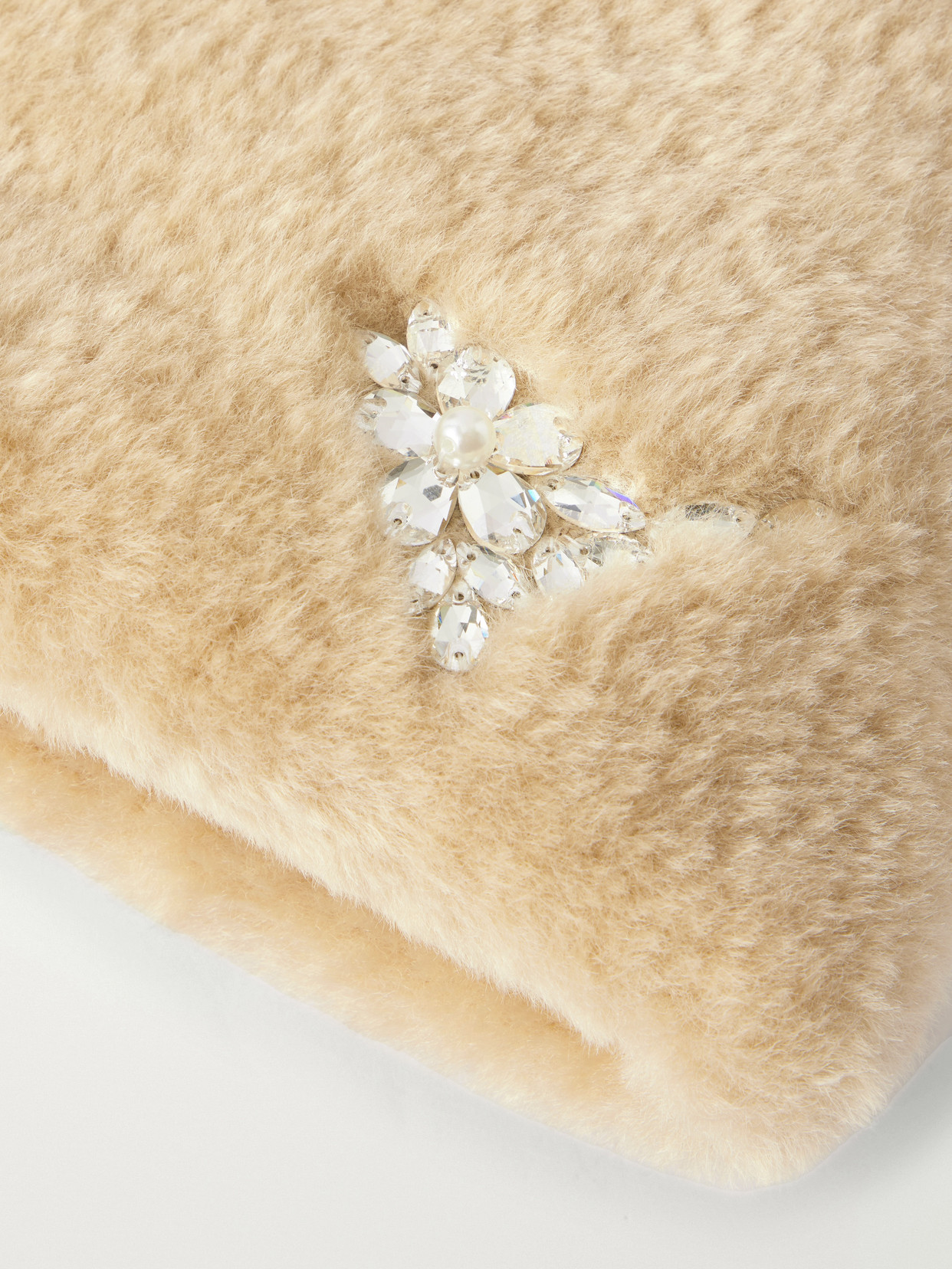 Simone Rocha Shearling-effect Shoulder Bag In Multi