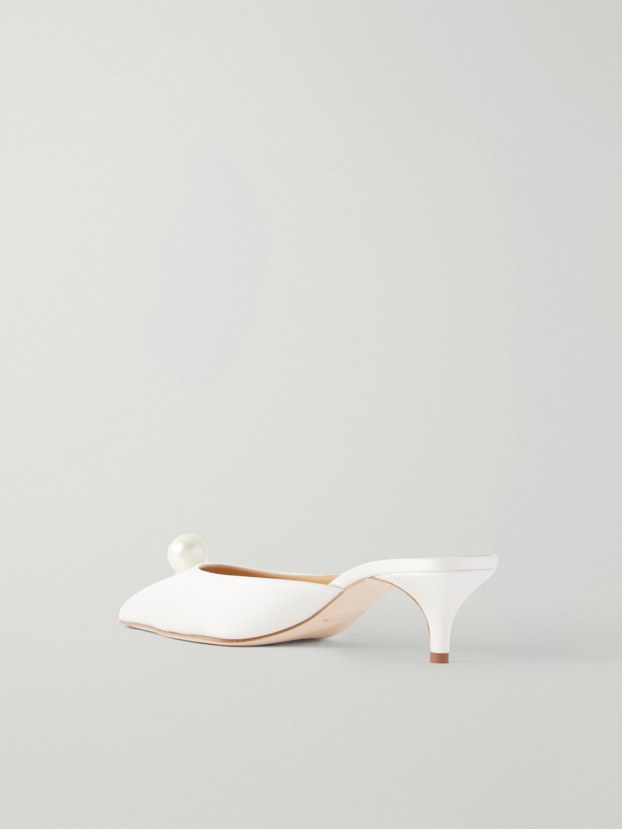 Embellished Satin Pumps