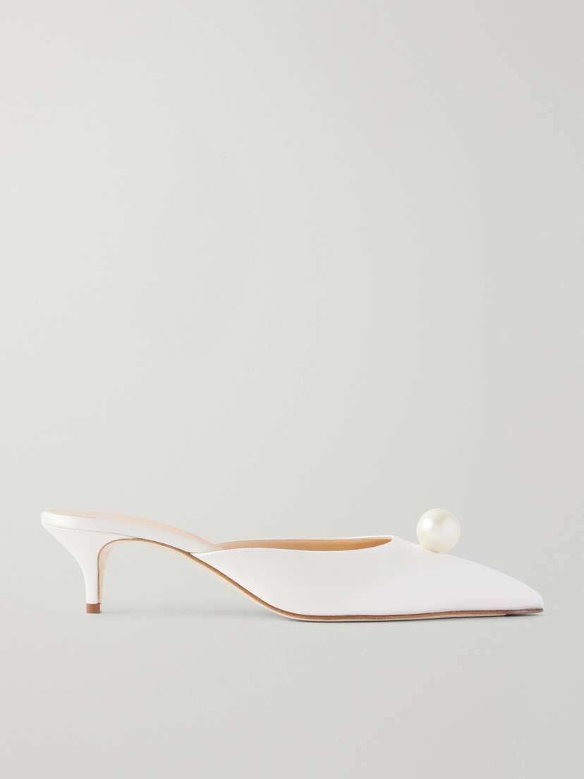 Magda Butrym Embellished Satin Pumps