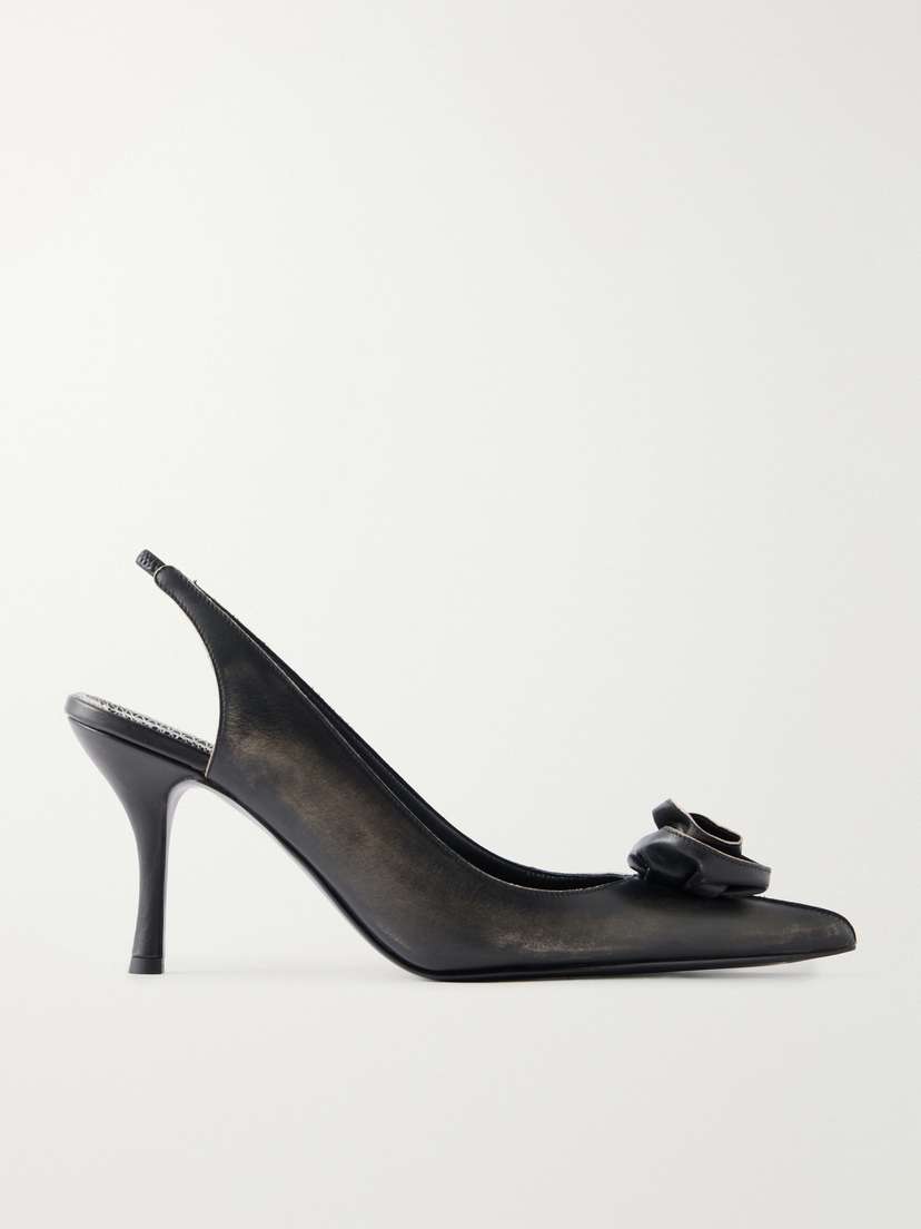 Magda Butrym Rose Leather Pumps