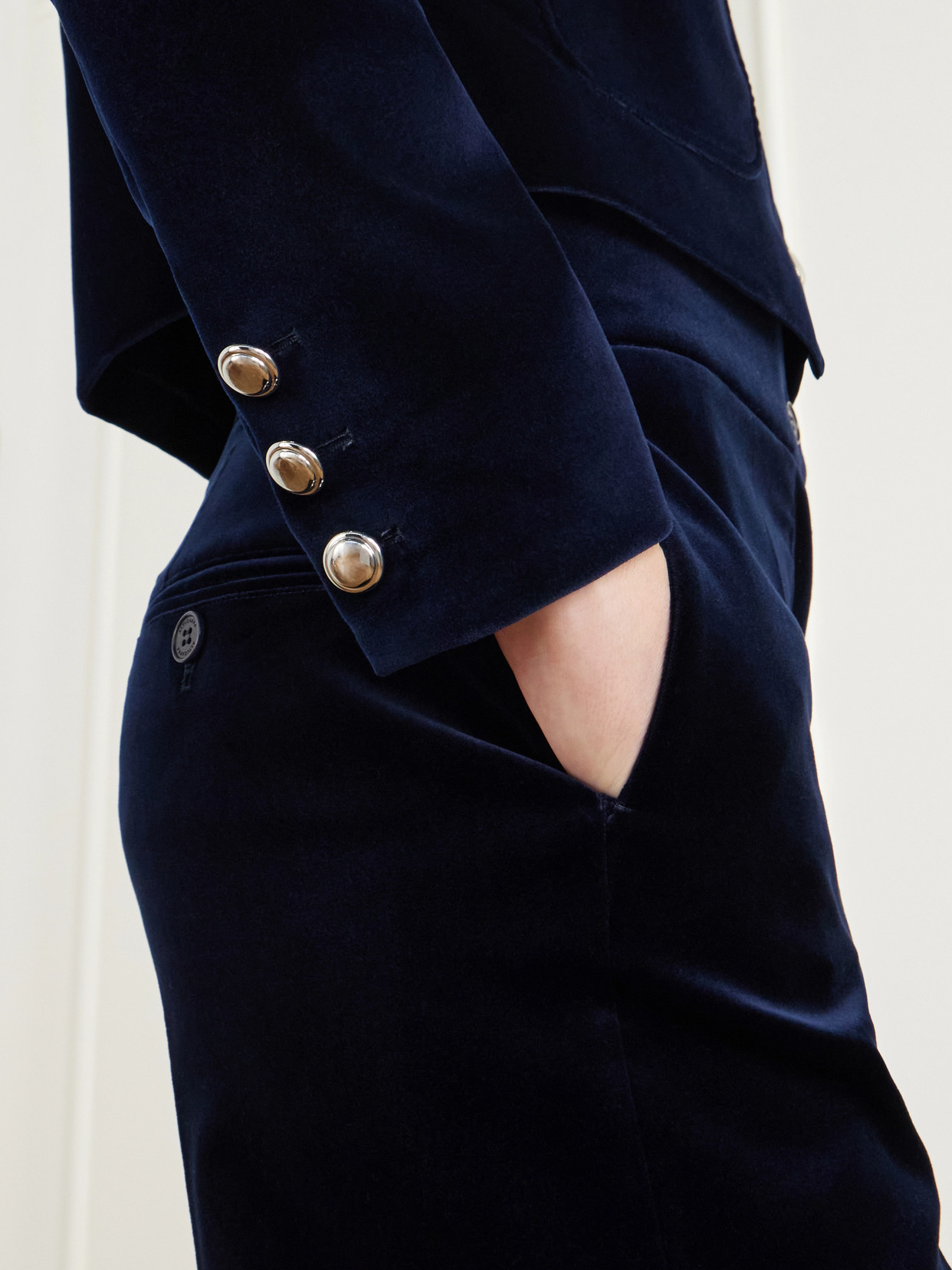 Bernadette Cotton-Blend Velvet Jacket