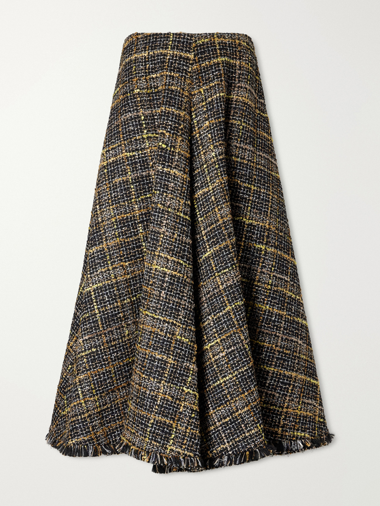 Varda Fringe-Trimmed Tweed Midi