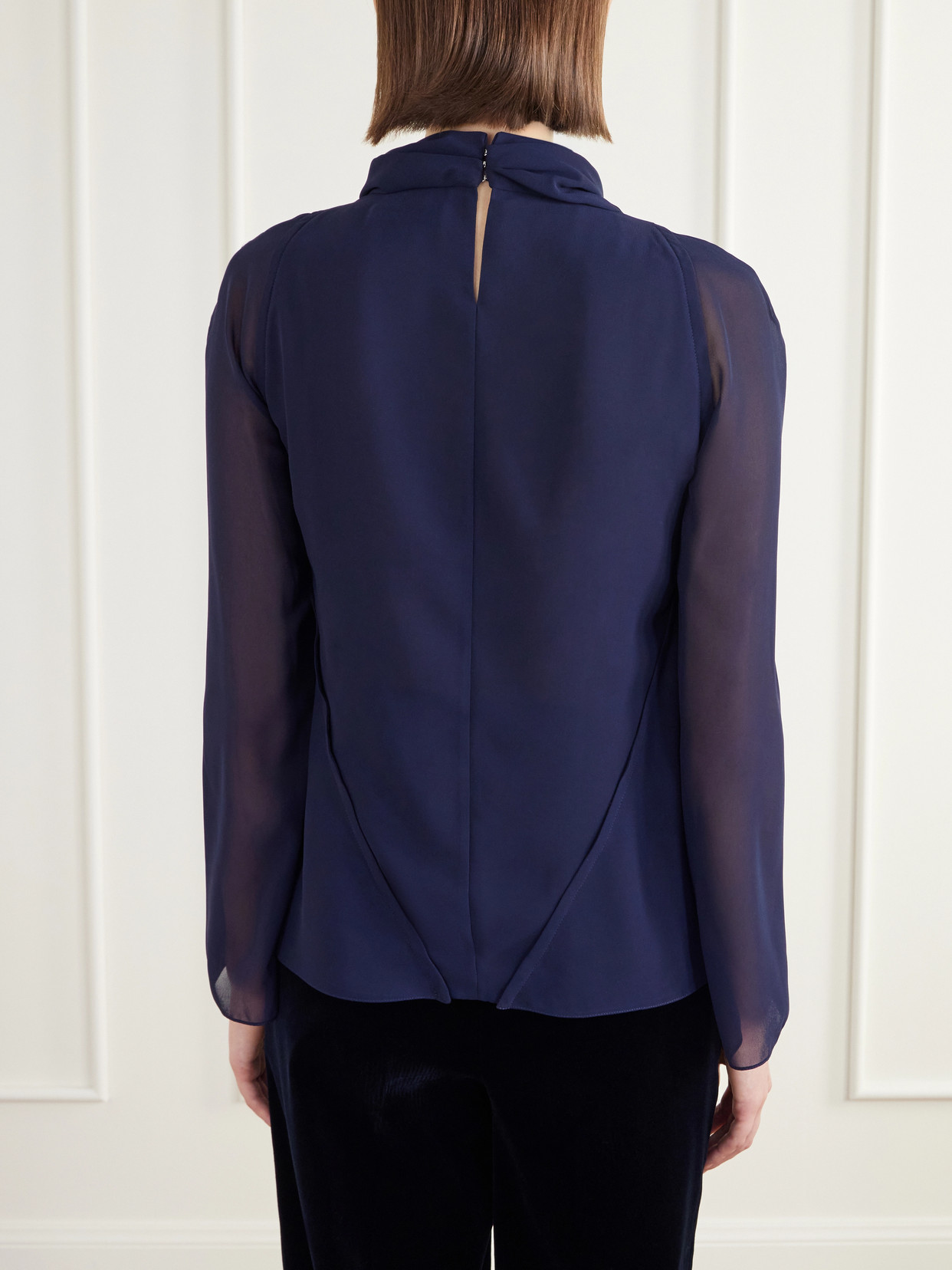 Cara Draped Georgette Blouse