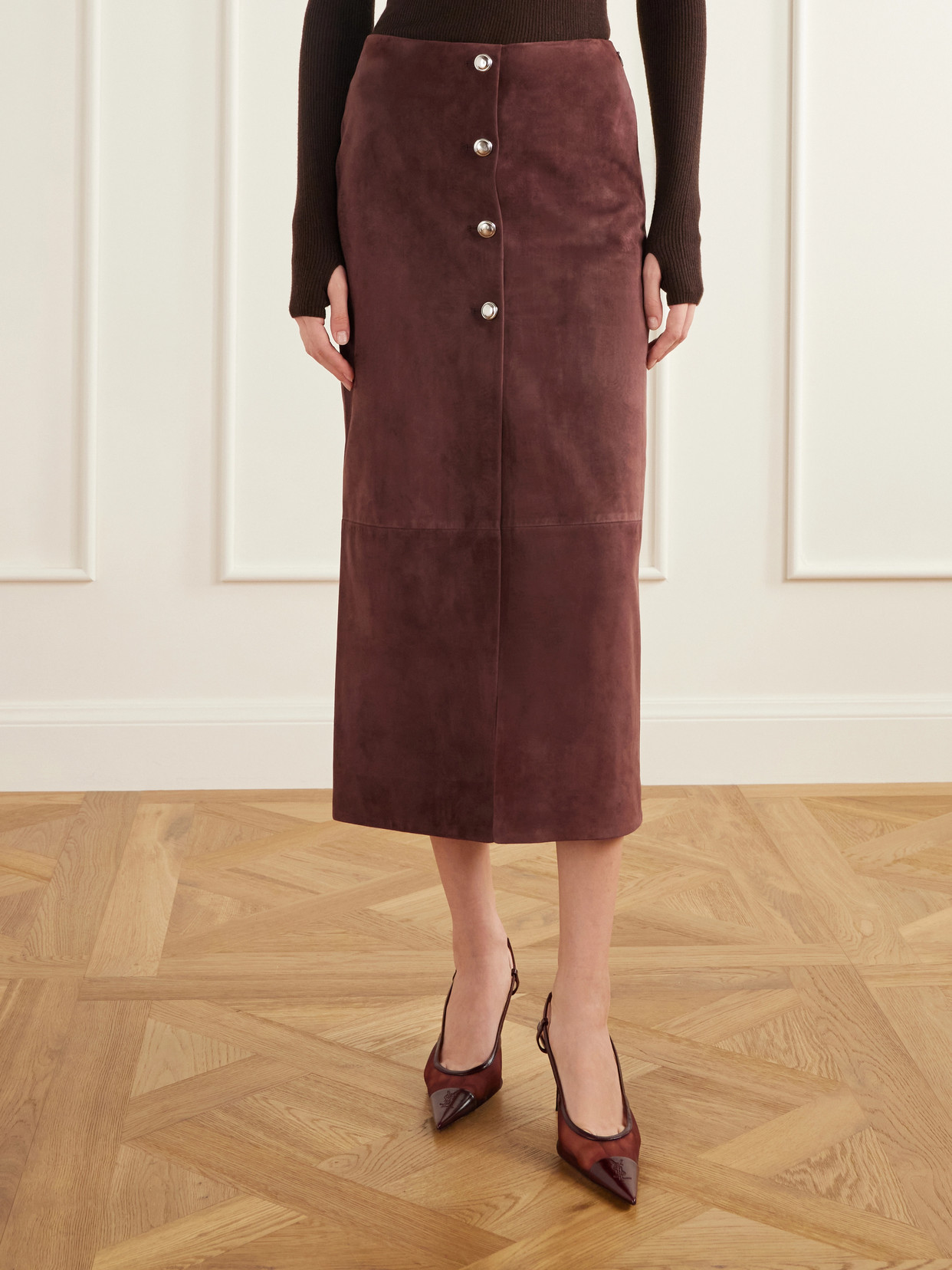 Pinkard Paneled Midi