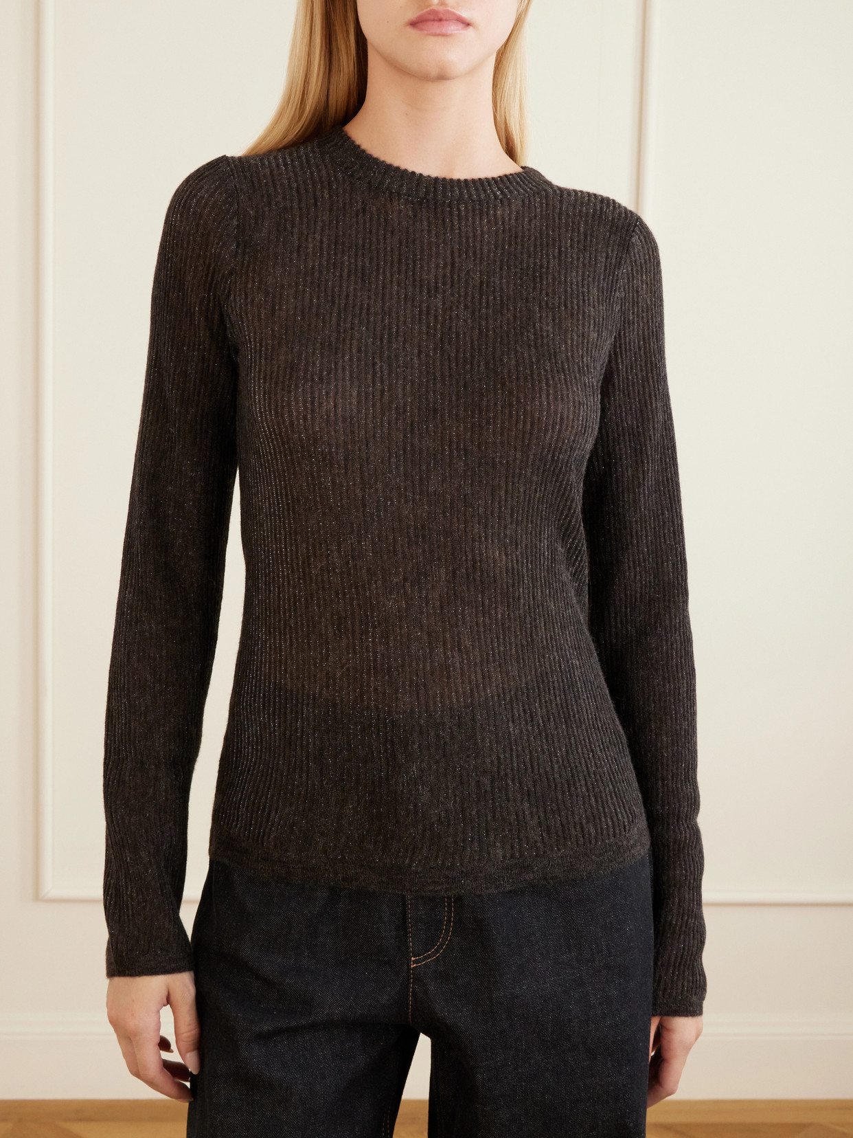 Silk, Alpaca And Wool-Blend Sweater