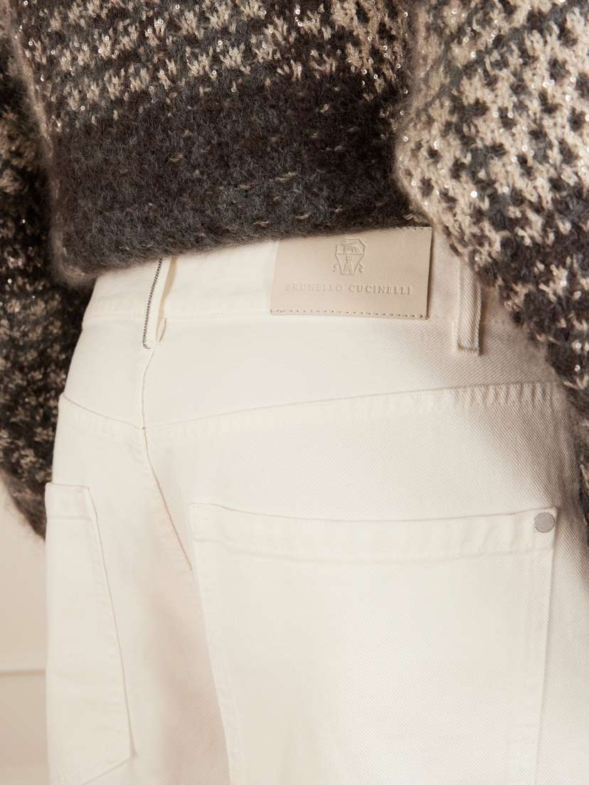 Brunello Cucinelli Embellished High-rise Wide-leg Jeans | Thumbnail 5