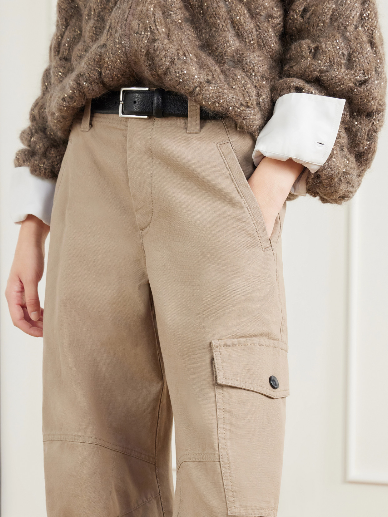 High-Rise Barrel Jeans
