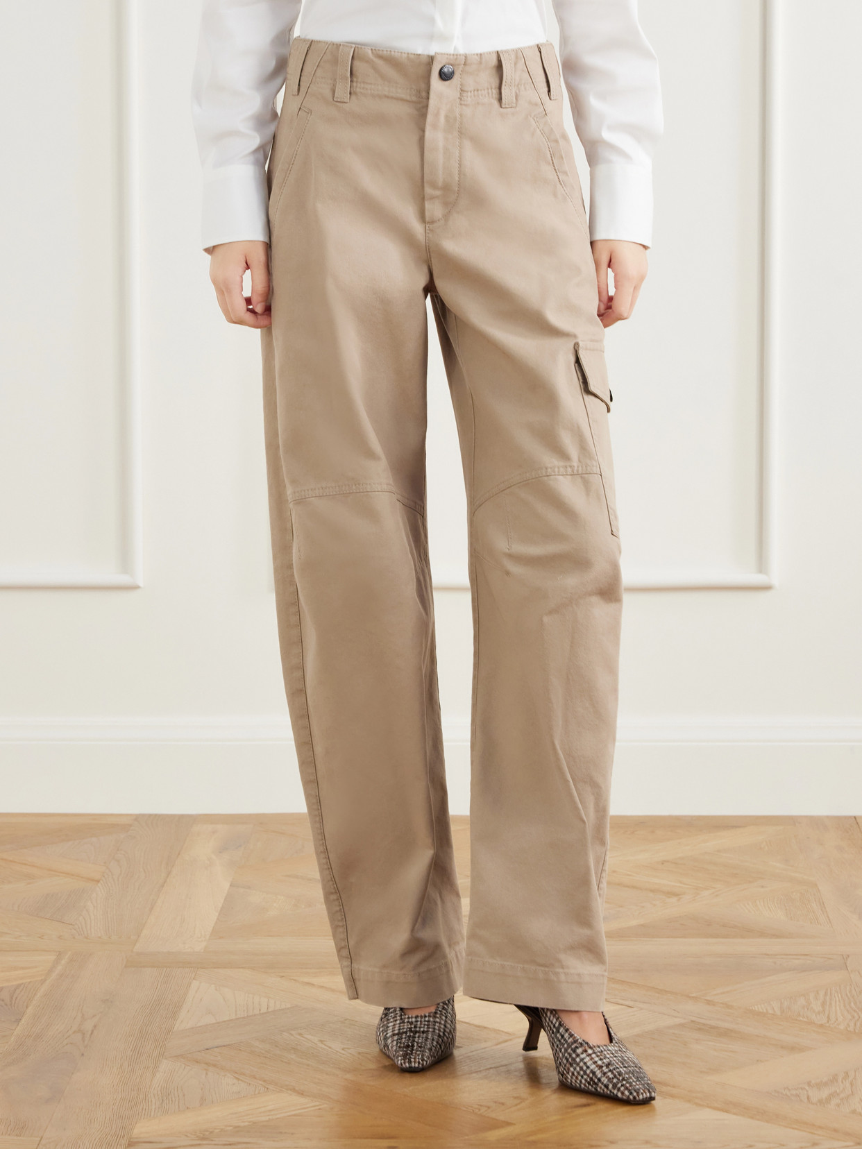 High-Rise Barrel Jeans