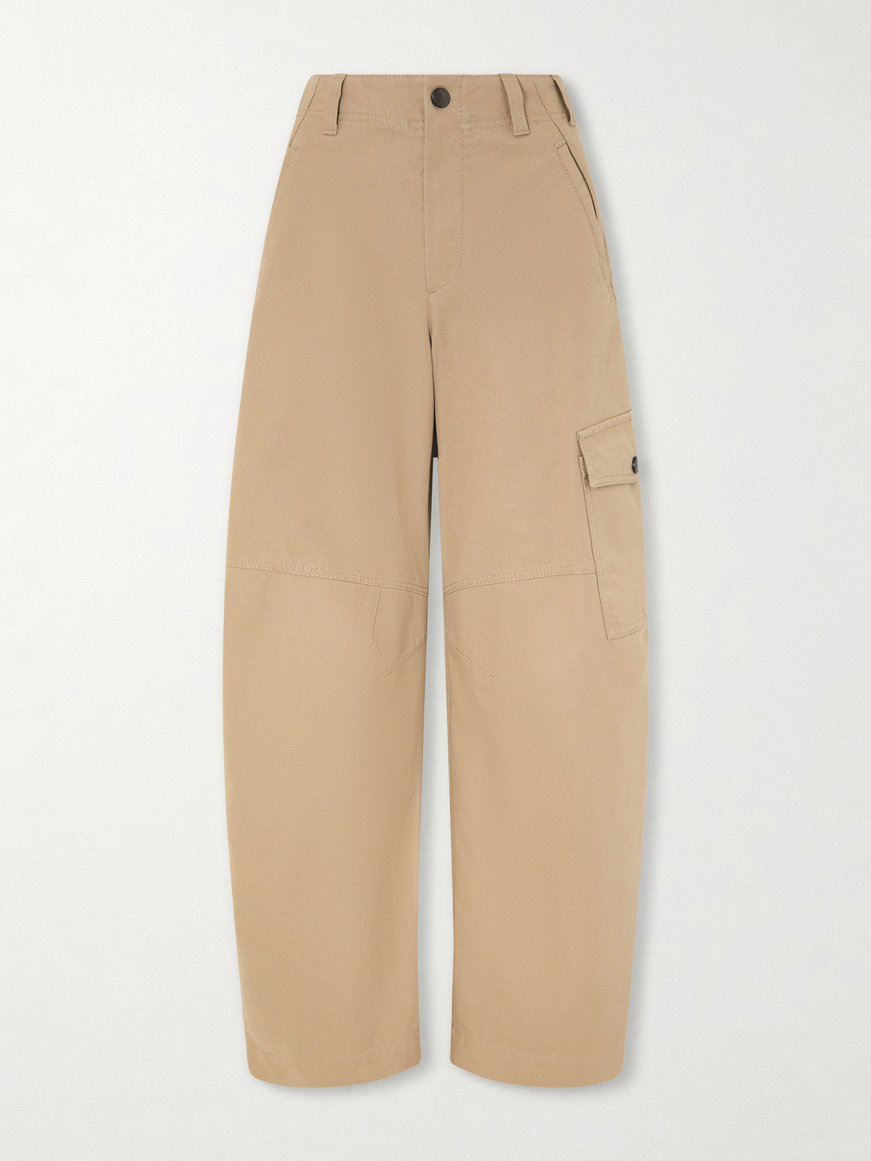 Brunello Cucinelli High-rise Barrel Jeans In Neutrals