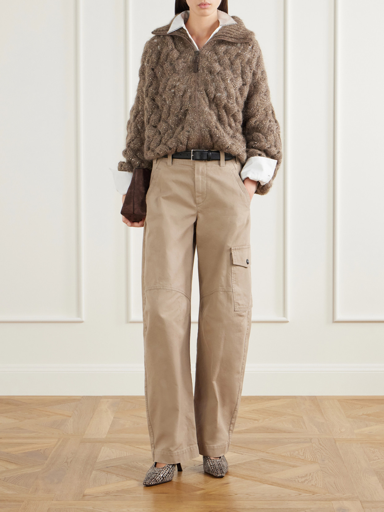 High-Rise Barrel Jeans