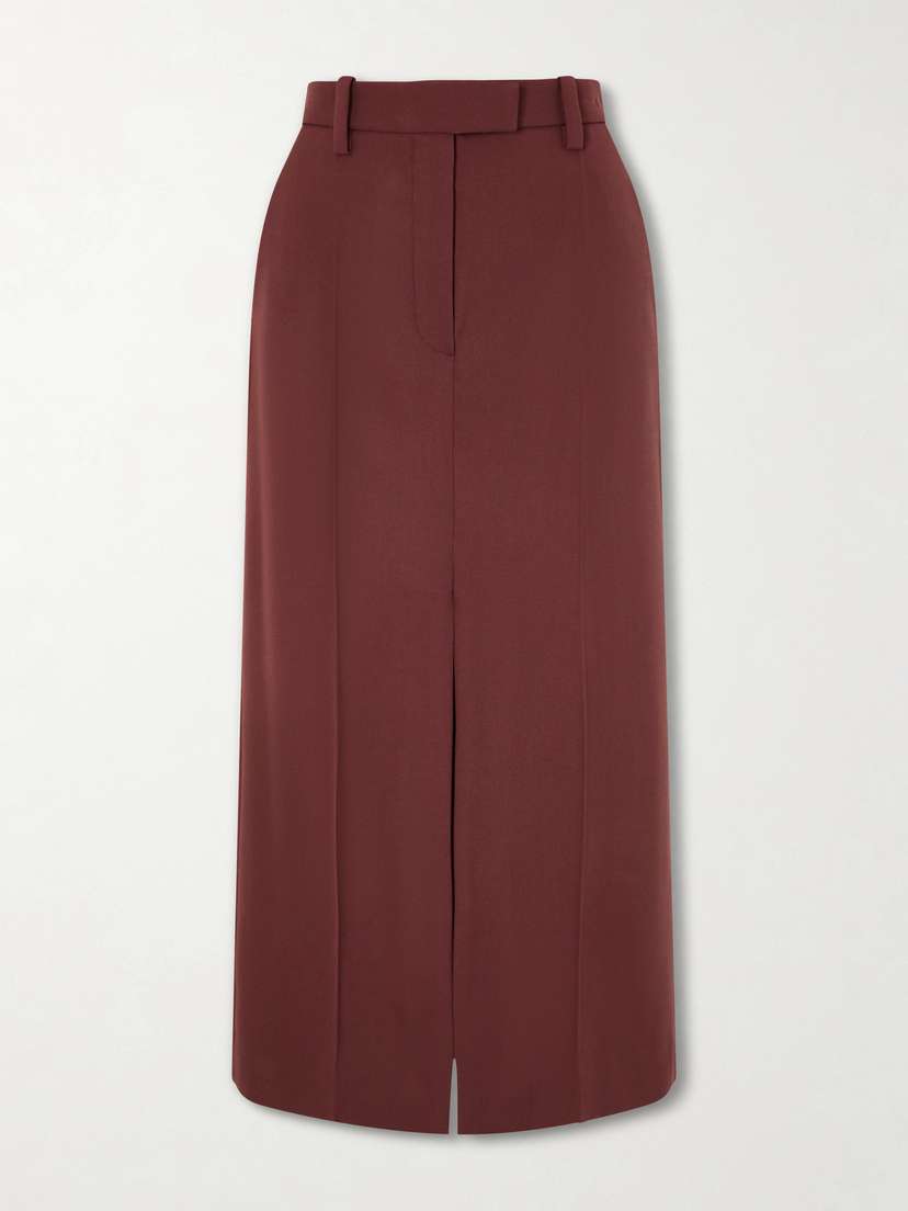 Brunello Cucinelli Wool Midi Skirt