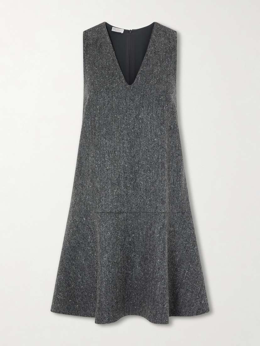 Brunello Cucinelli Wool-blend Mini Dress | Thumbnail 6 Brunello Cucinelli Wool-blend Mini Dress | Thumbnail 6