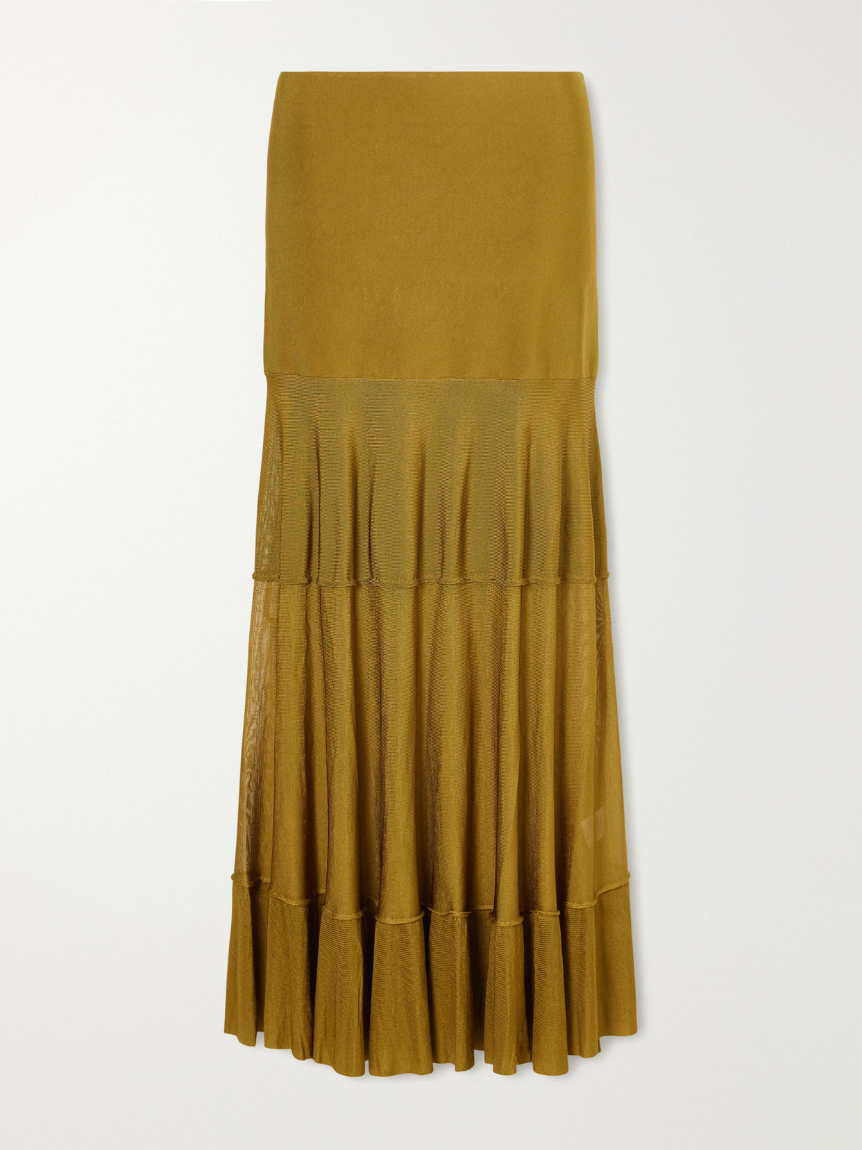 Gorrell Tiered Stretch-Knit Maxi