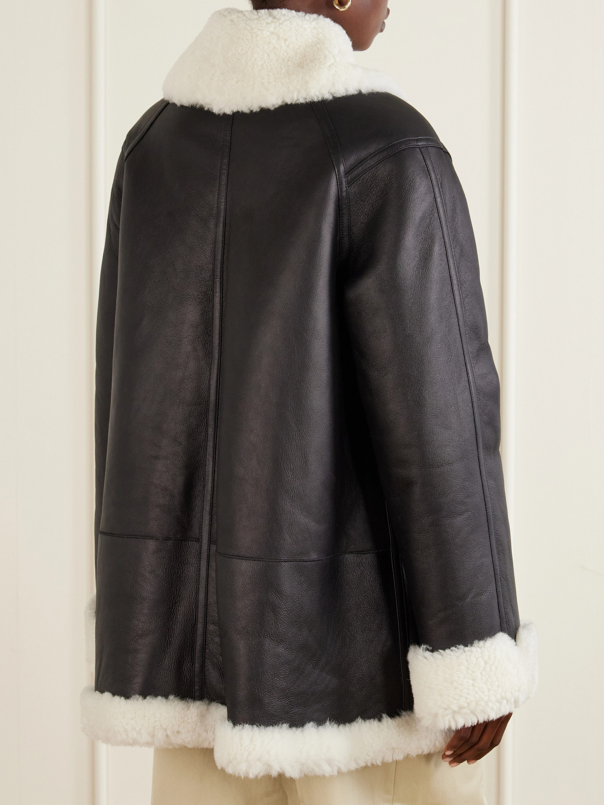 Altuzarra Blake Shearling Jacket In Black