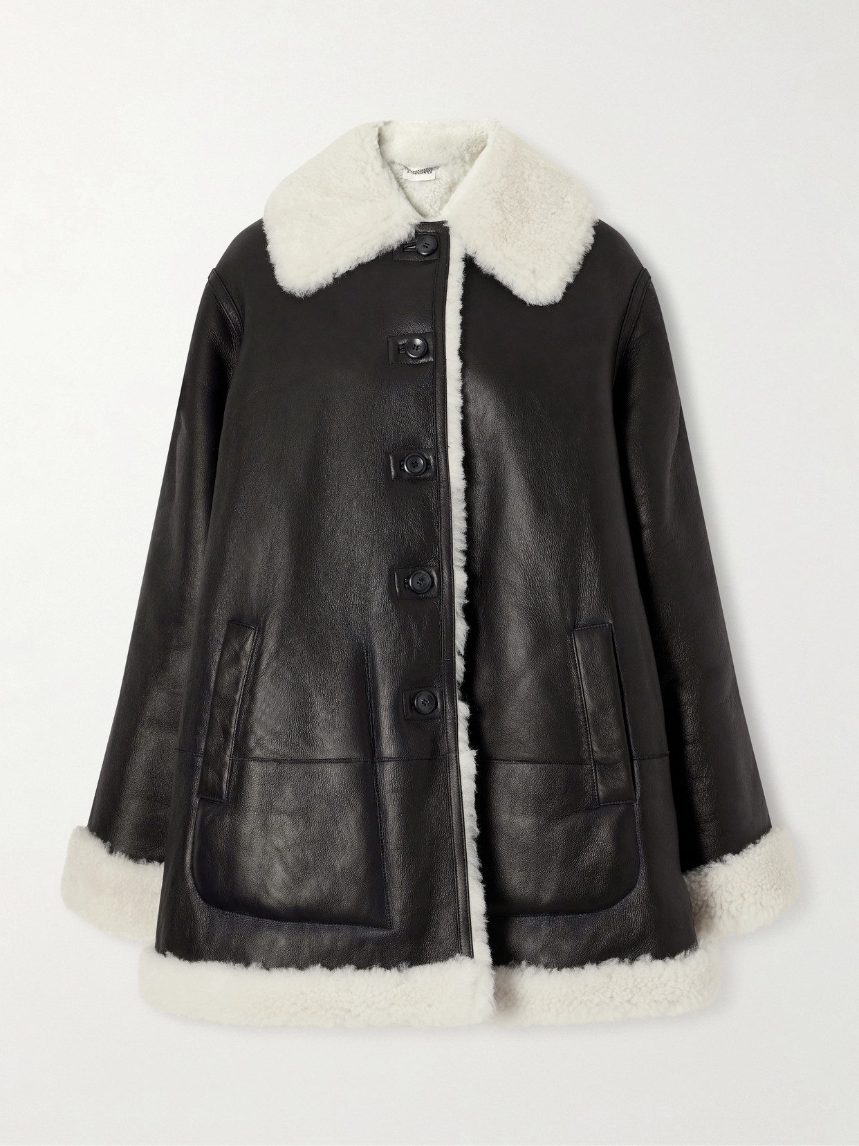 Altuzarra Blake Shearling Jacket In Black