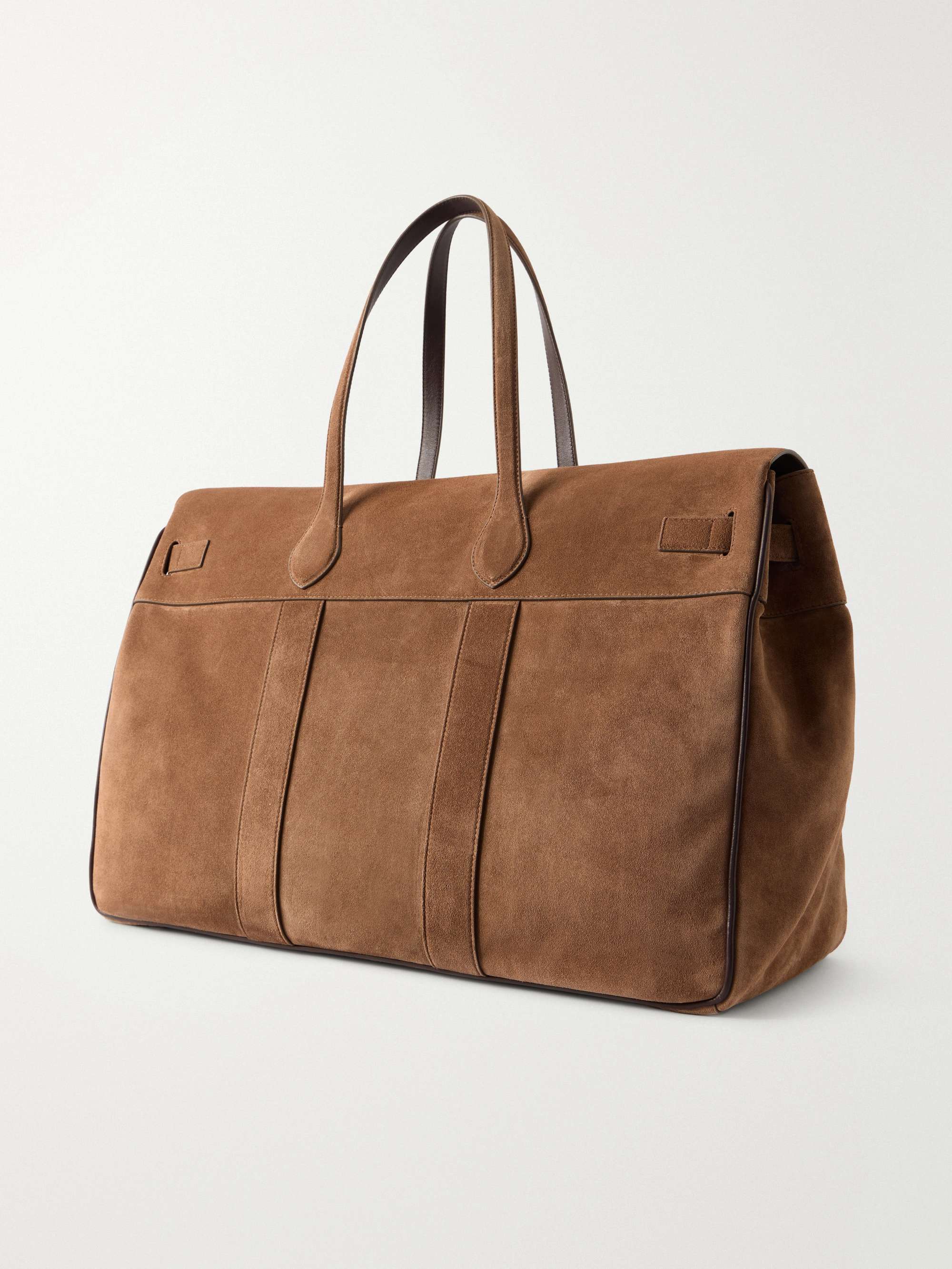 BRUNELLO CUCINELLI Suede weekend bag | NET-A-PORTER