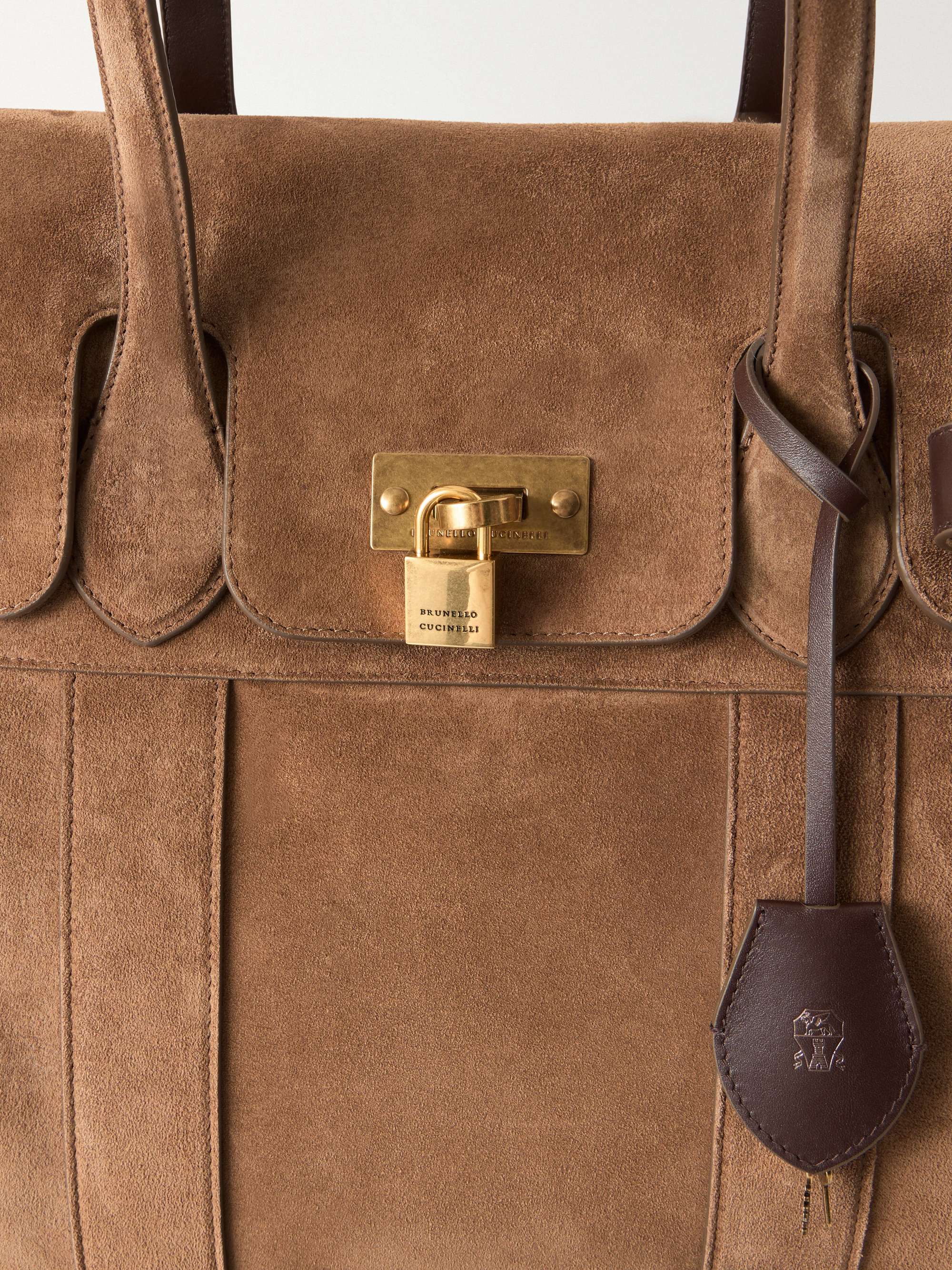 BRUNELLO CUCINELLI Suede weekend bag | NET-A-PORTER