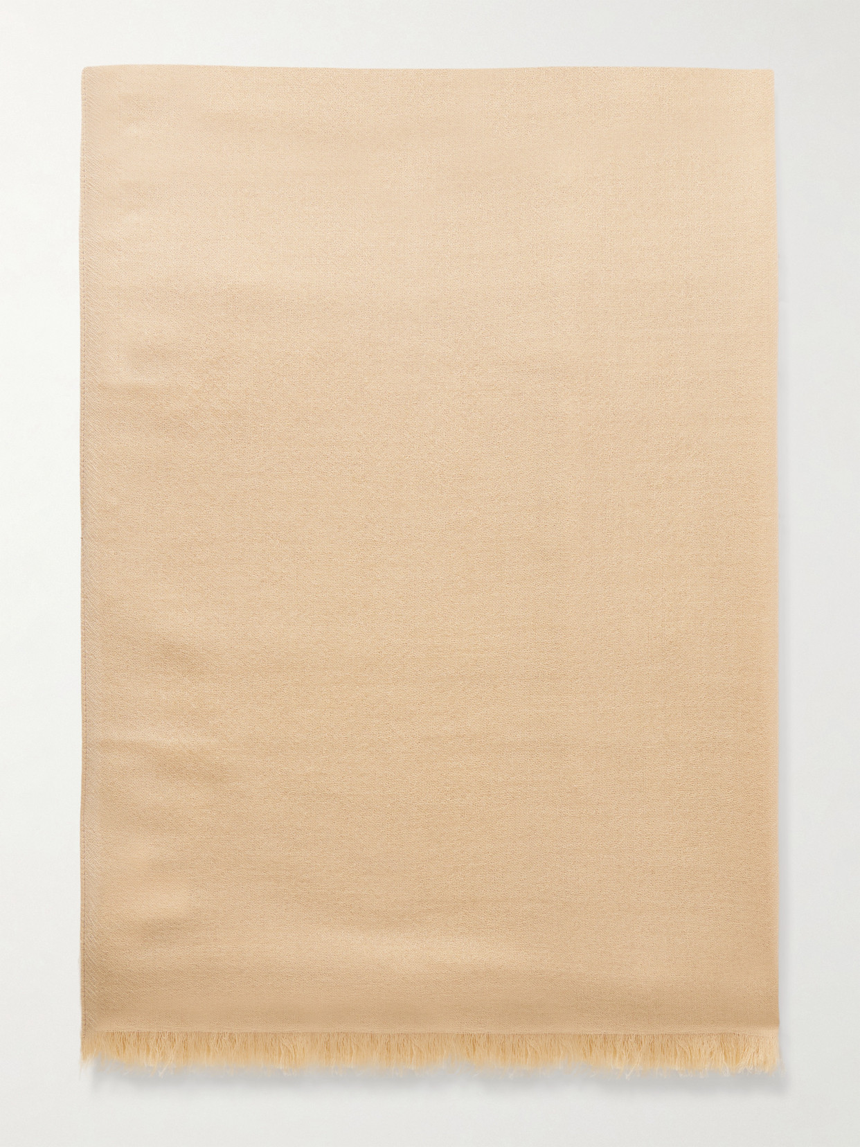 Brunello Cucinelli Karakorum Cashmere And Silk-blend Scarf In White