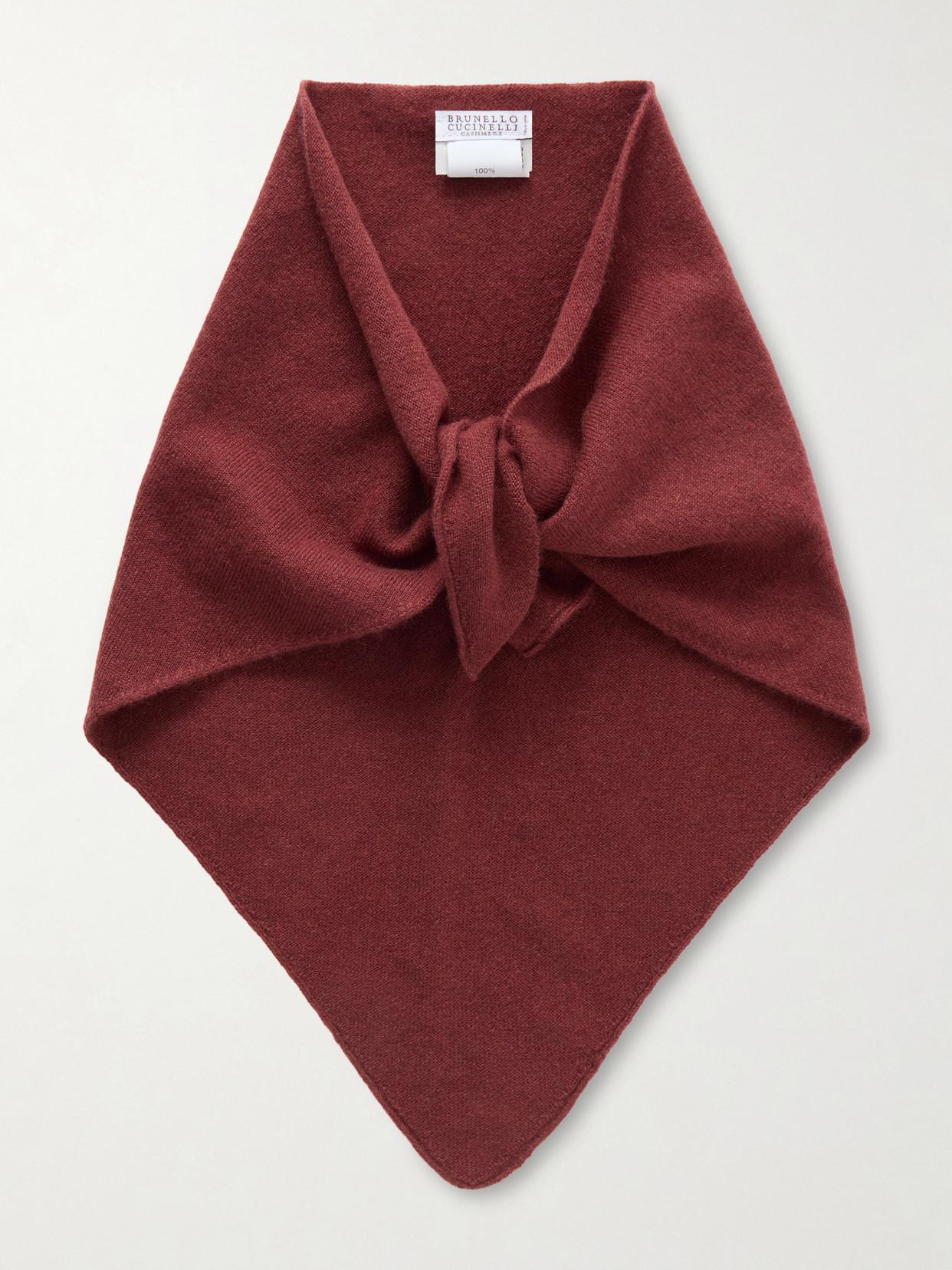 Brunello Cucinelli Bead-embellished Cashmere Scarf In Gray