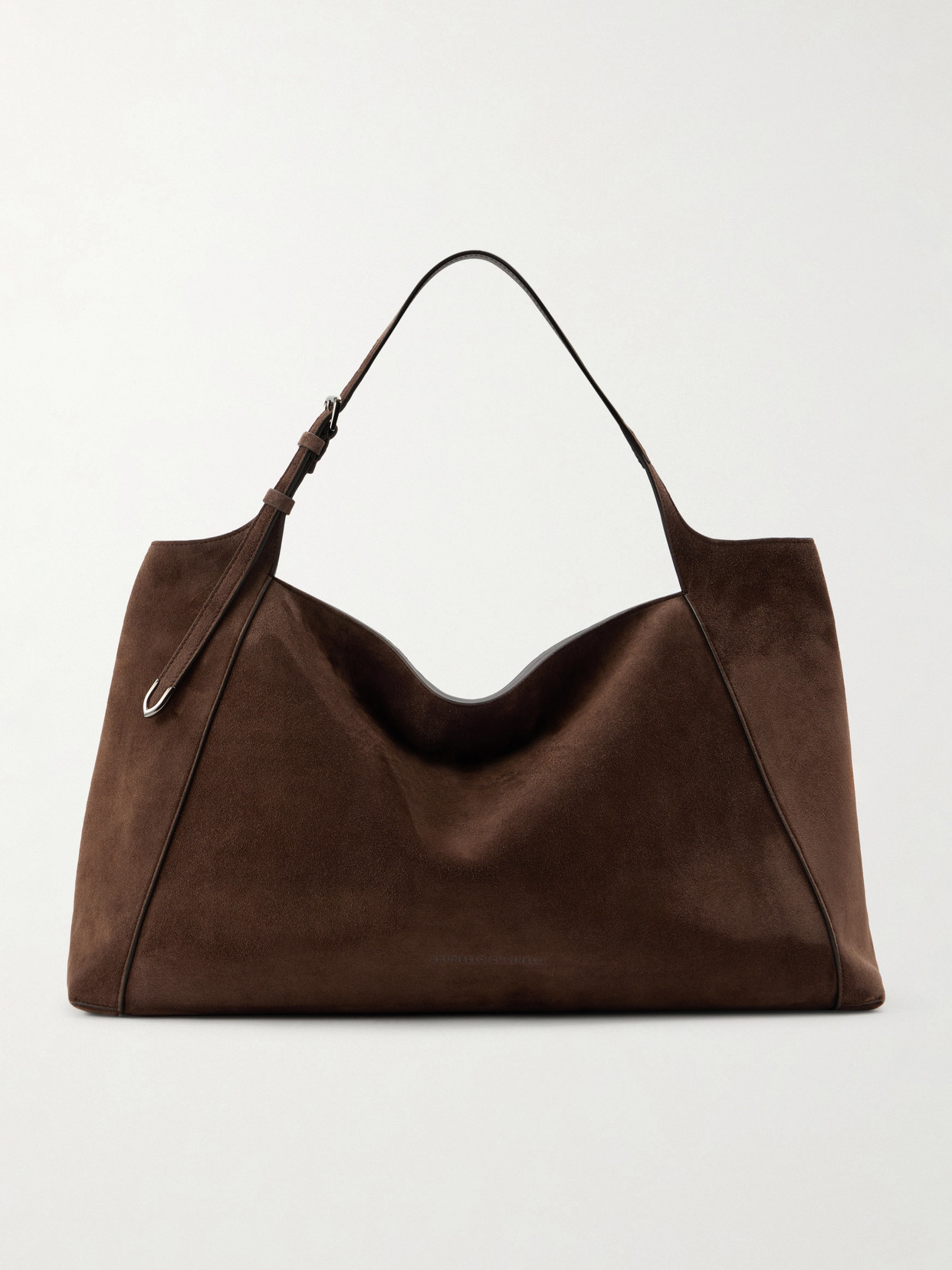 Brunello Cucinelli Suede Tote In Brown