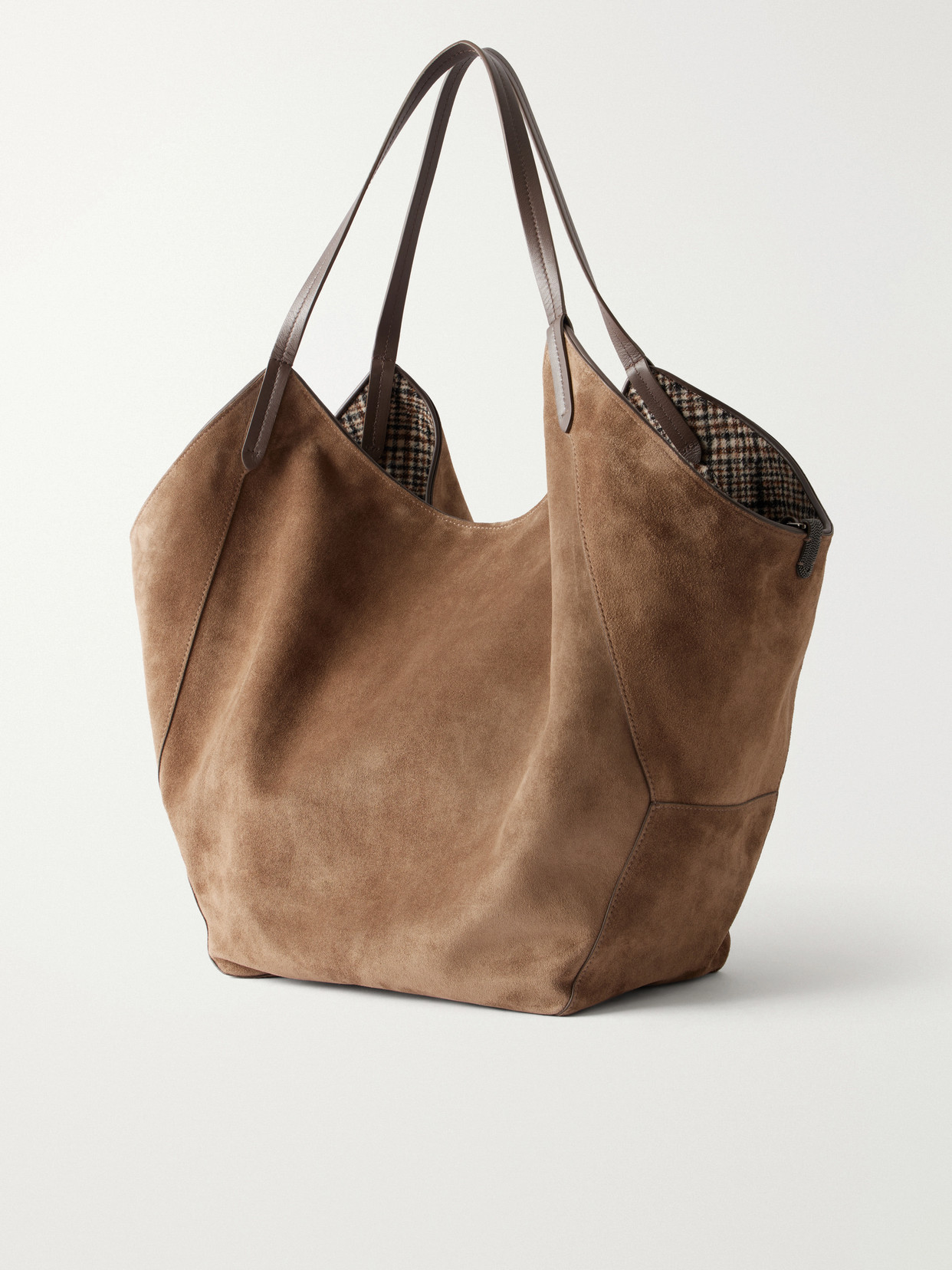 Bead-Embellished Reversible Shoulder Bag