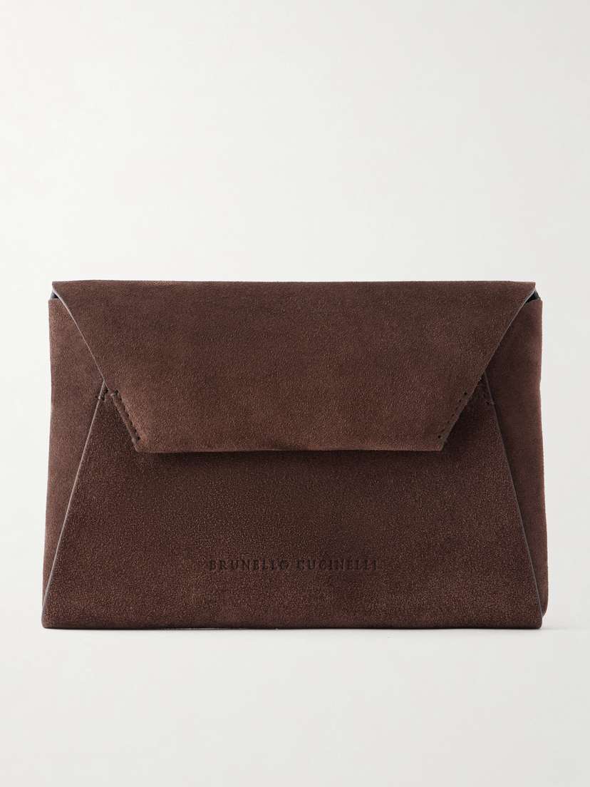 Brunello Cucinelli Envelope Suede Mini Clutch | Thumbnail 7 Brunello Cucinelli Envelope Suede Mini Clutch | Thumbnail 7
