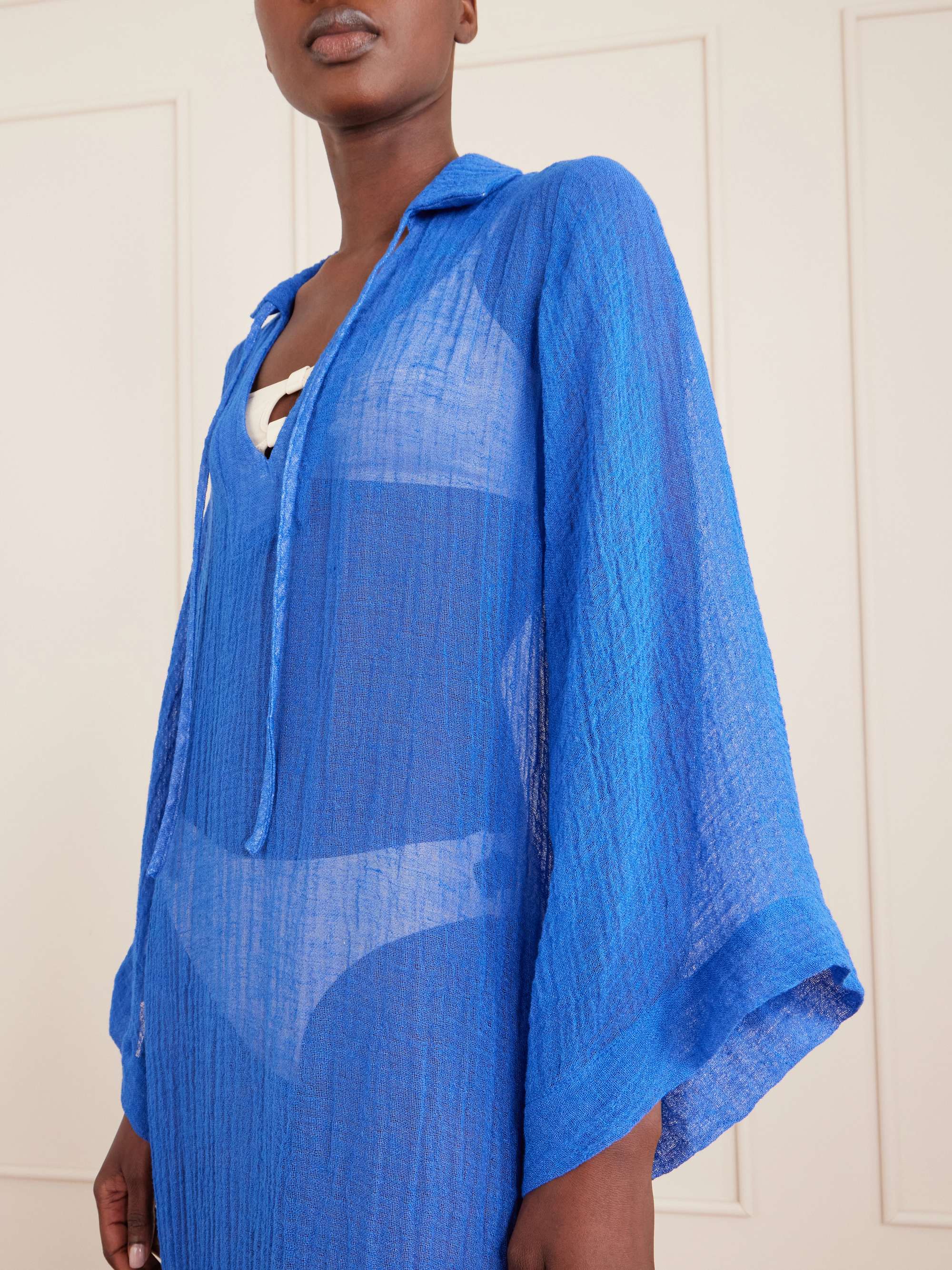LISA MARIE FERNANDEZ Linen-blend coverup | NET-A-PORTER