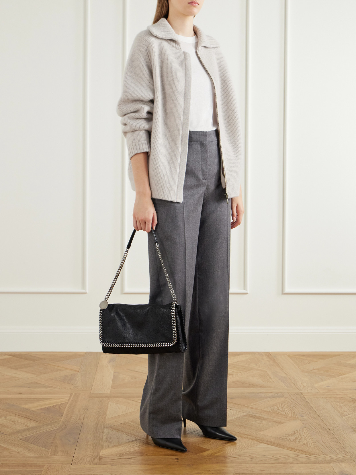 Flabella Flap Vegetarian Material Shoulder Bag