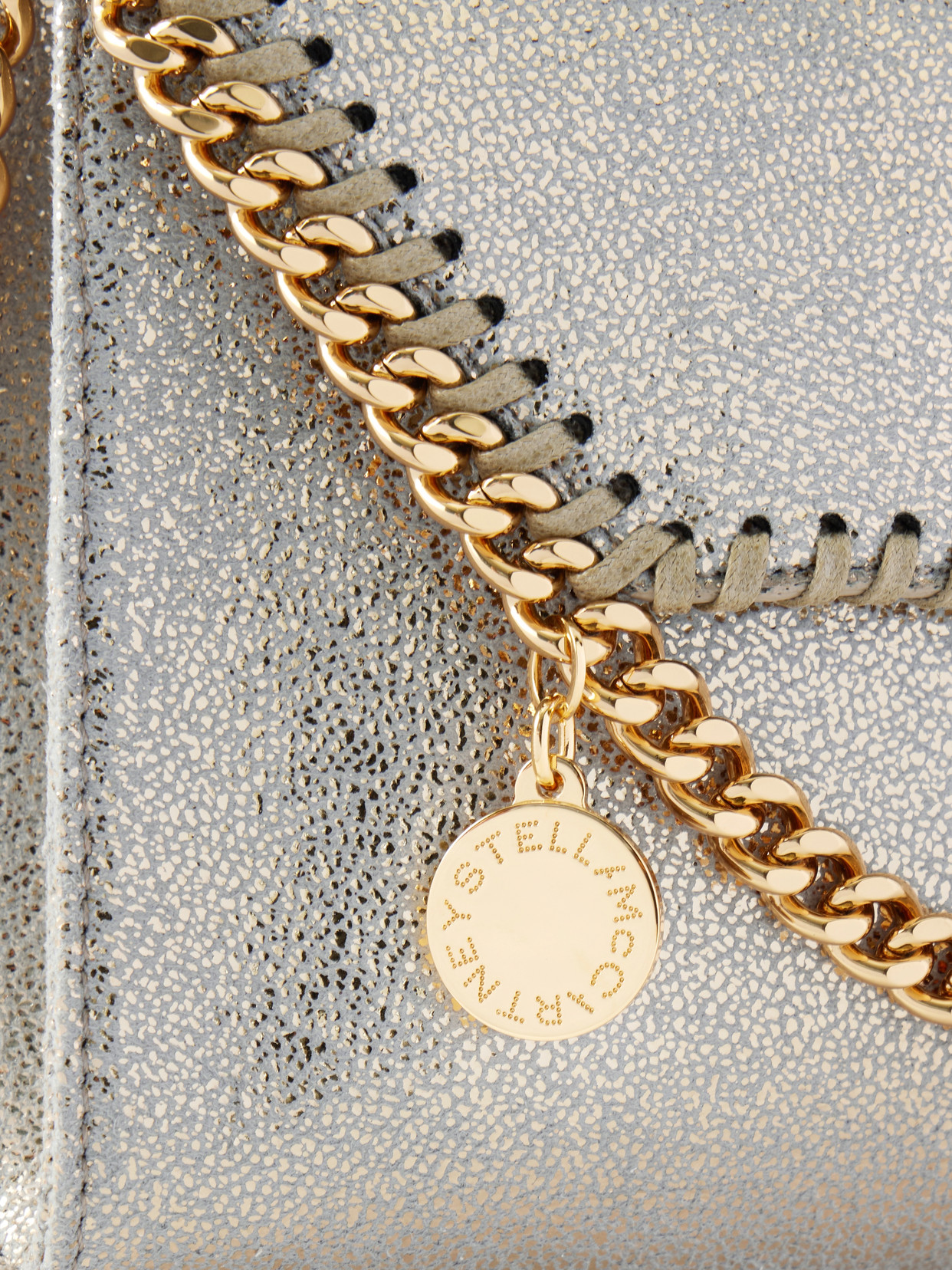 Falabella Mini Metallic Vegetarian Material Shoulder Bag