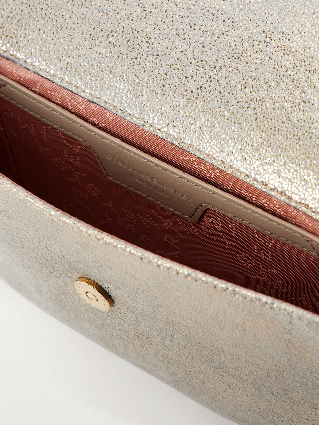 Falabella Mini Metallic Vegetarian Material Shoulder Bag