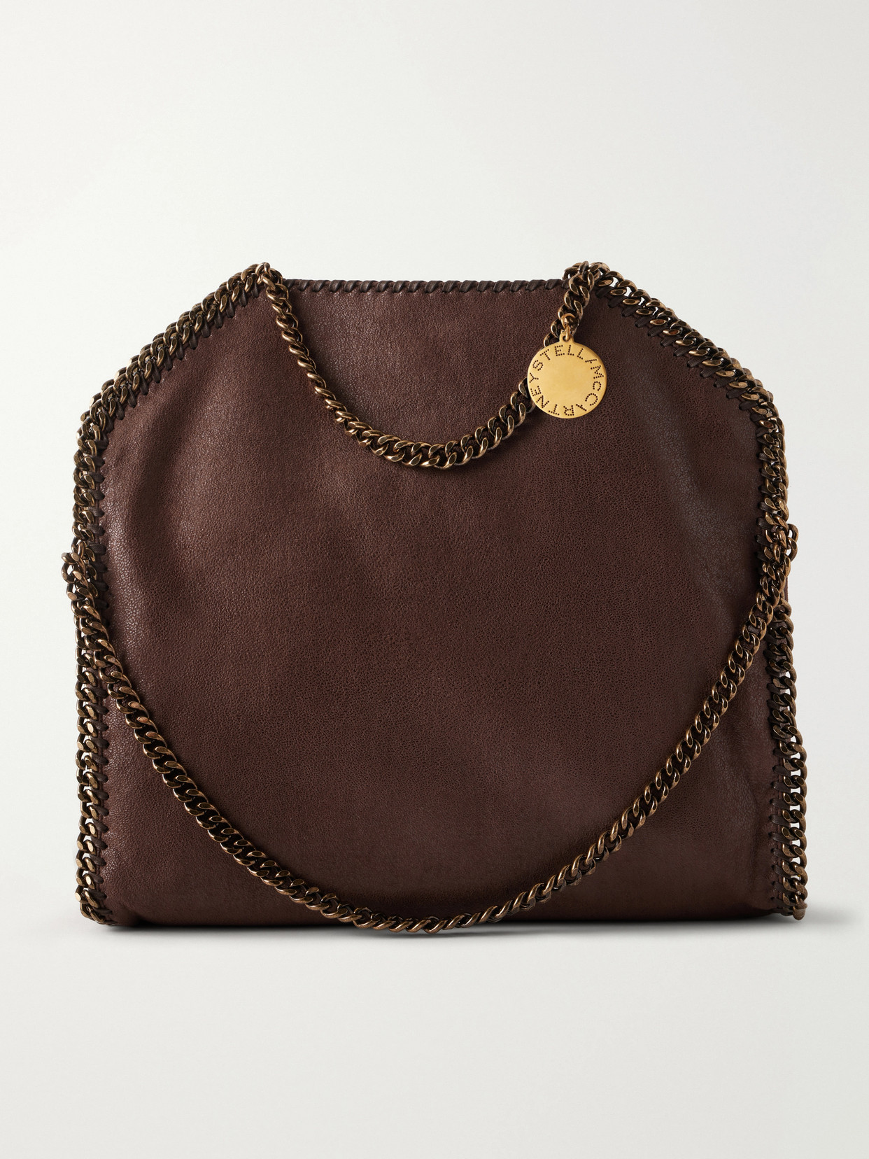 Stella Mccartney Falabella Medium Vegetarian Material Shoulder Bag In Brown