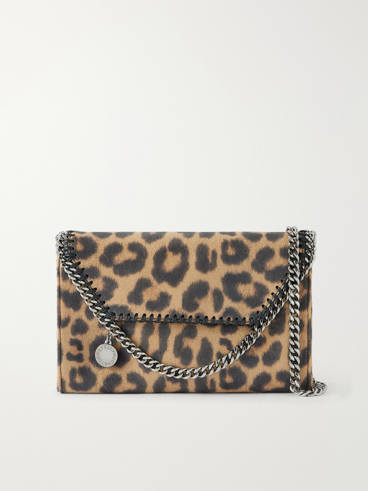 falabella leopard print shoulder bag
