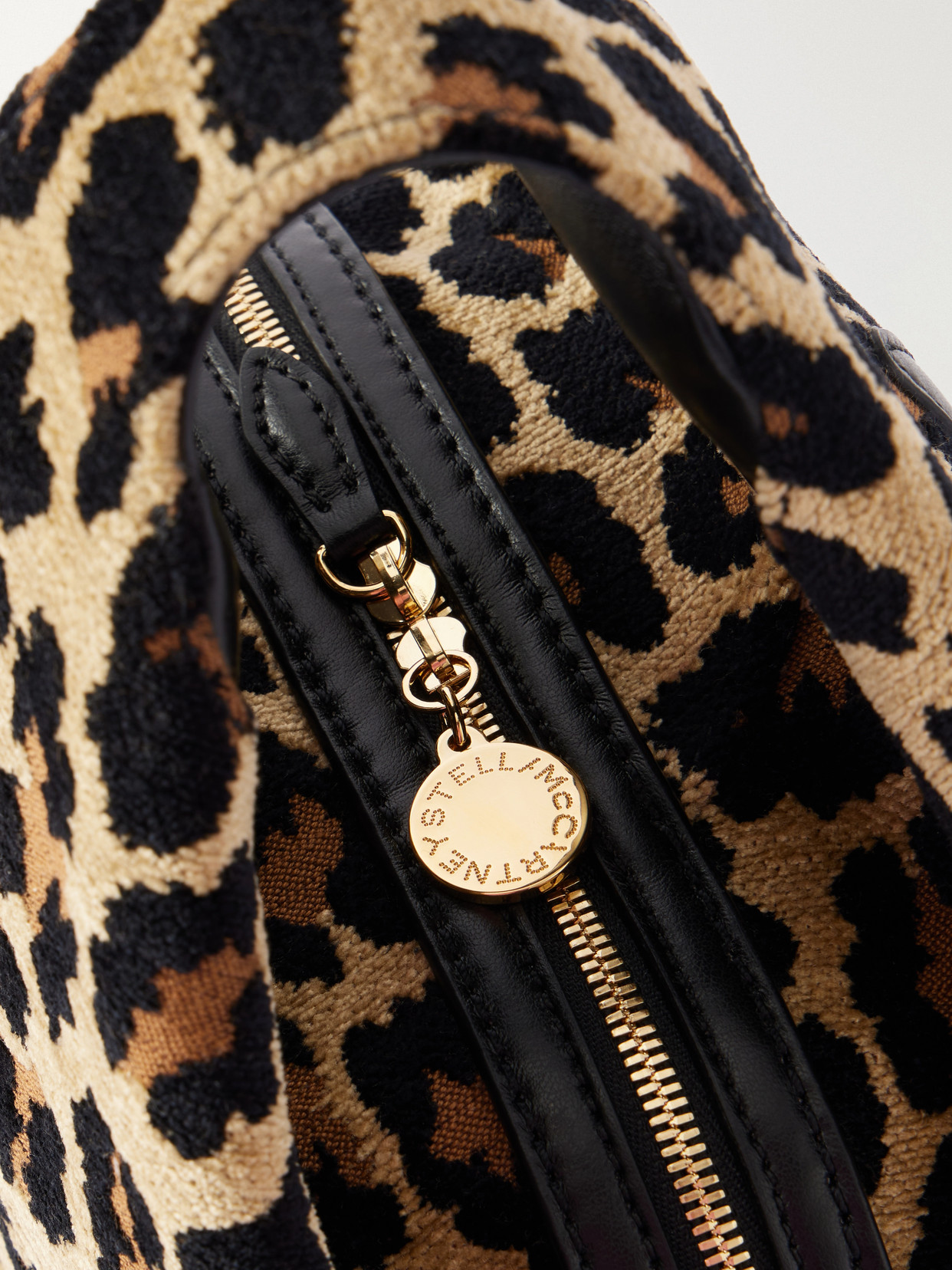 Appaloosa Vegan Material-Trimmed Leopard-Jacquard Shoulder Bag