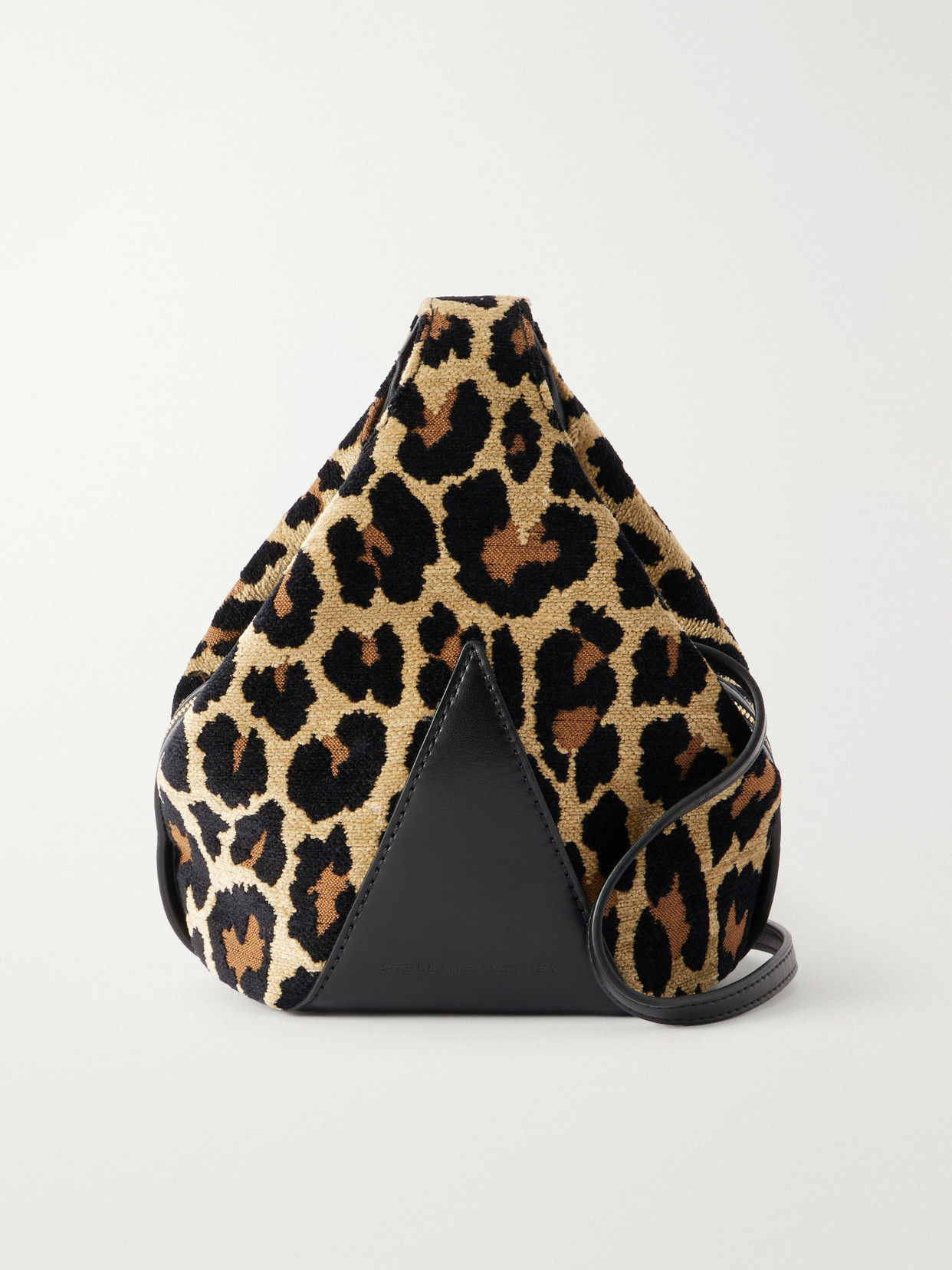 Appaloosa Vegan Material-Trimmed Leopard-Jacquard Shoulder Bag